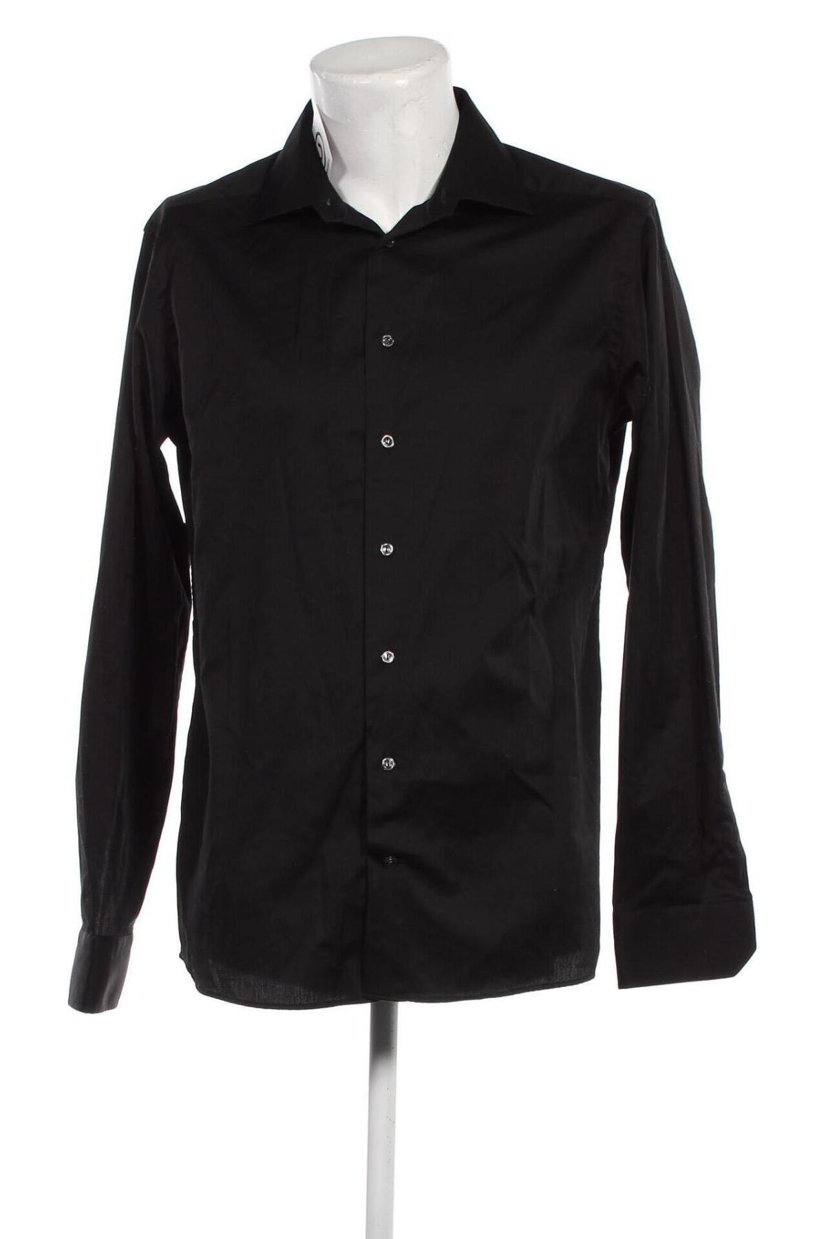 Ανδρικό πουκάμισο Eton, Μέγεθος XL, Χρώμα Μαύρο, Τιμή 52,58 €