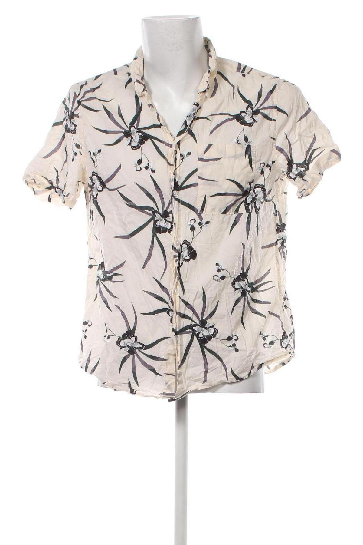 Herrenhemd H&M, Größe L, Farbe Beige, Preis 10,49 €