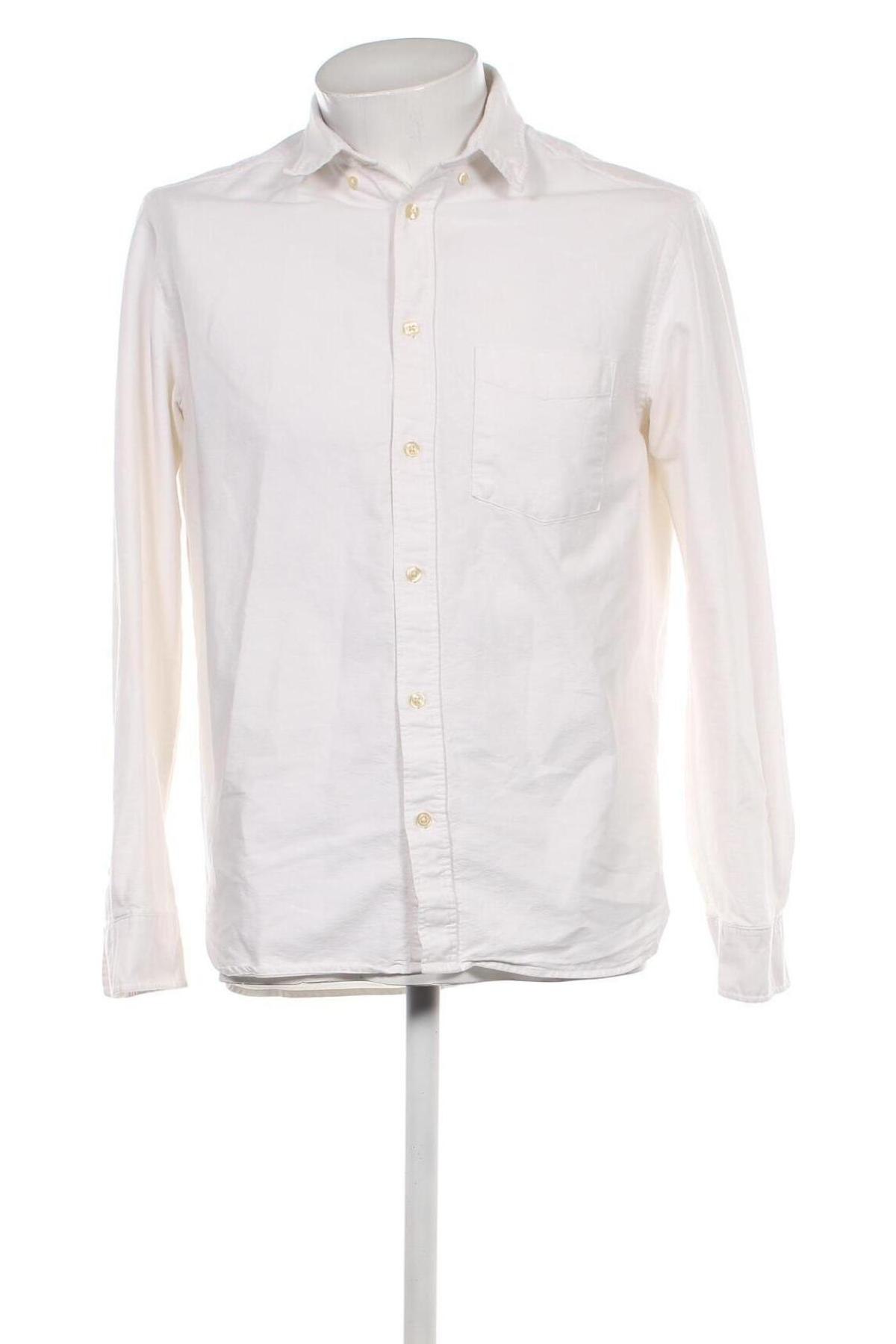 Herrenhemd H&M L.O.G.G., Größe M, Farbe Weiß, Preis € 14,84