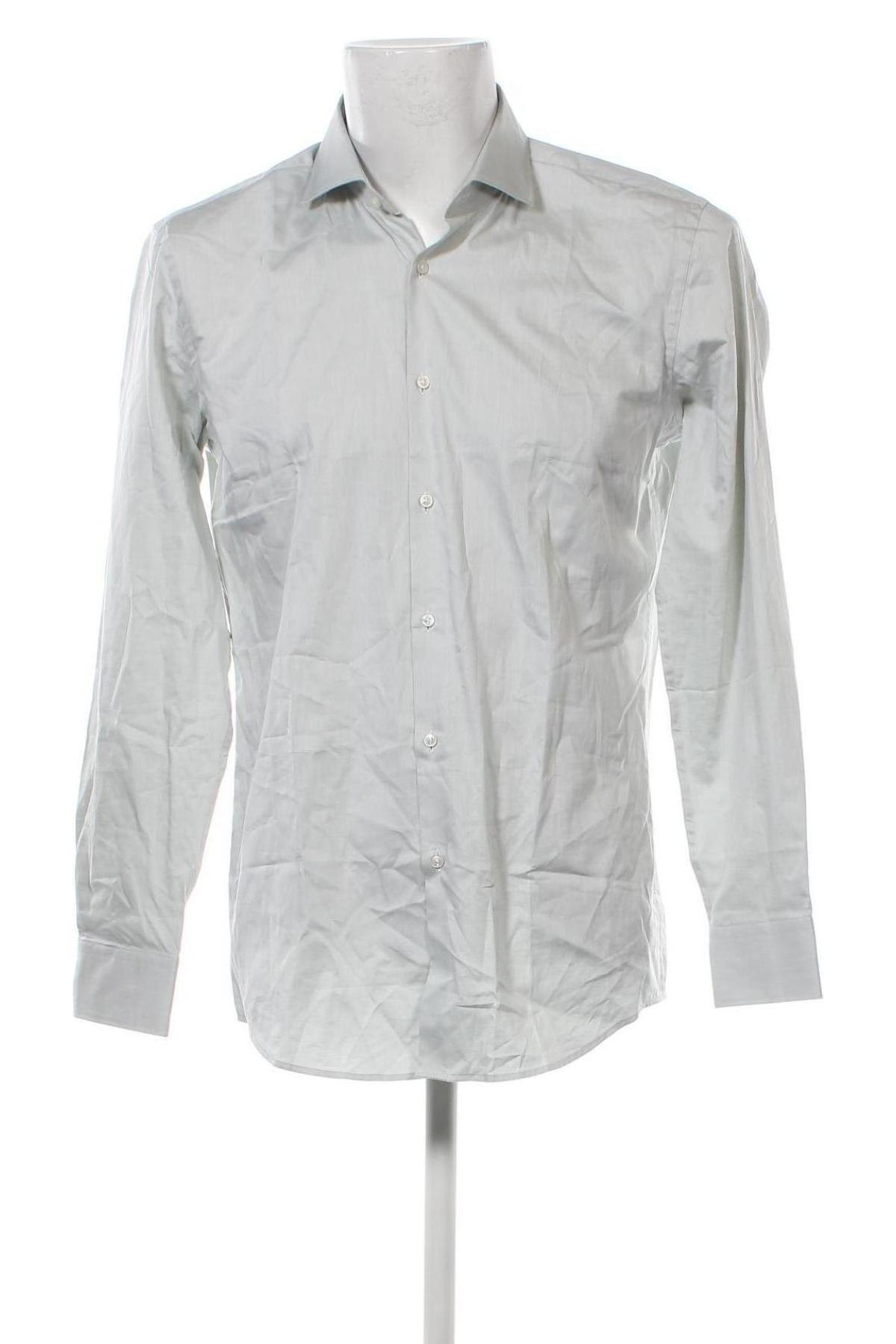 Мъжка риза Hugo Boss, Размер L, Цвят Сив, Цена 181,09 лв.