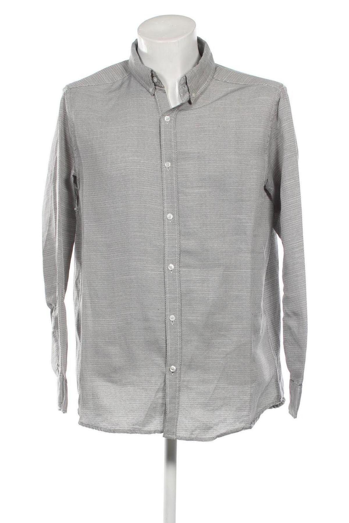Ανδρικό πουκάμισο Identic, Μέγεθος XL, Χρώμα Γκρί, Τιμή 14,51 €