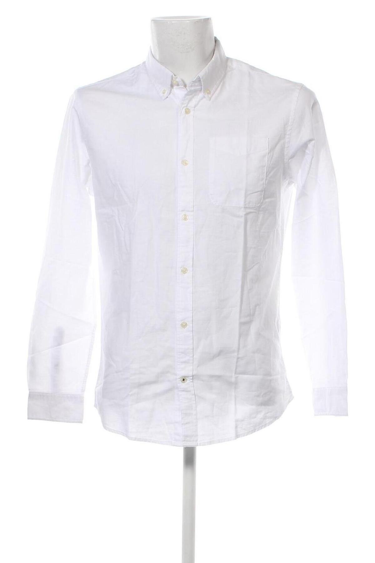 Ανδρικό πουκάμισο Jack & Jones, Μέγεθος L, Χρώμα Λευκό, Τιμή 19,98 €