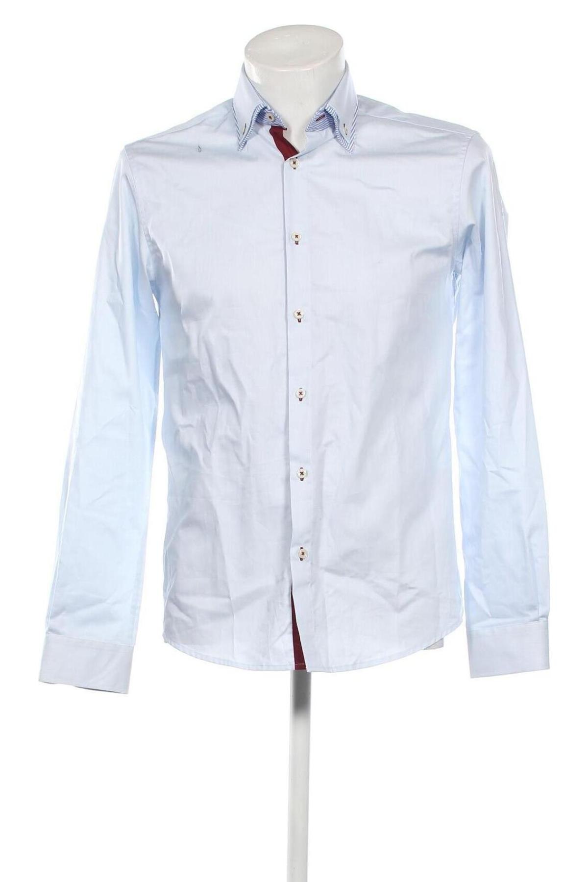 Ανδρικό πουκάμισο Jack & Jones PREMIUM, Μέγεθος M, Χρώμα Μπλέ, Τιμή 14,85 €