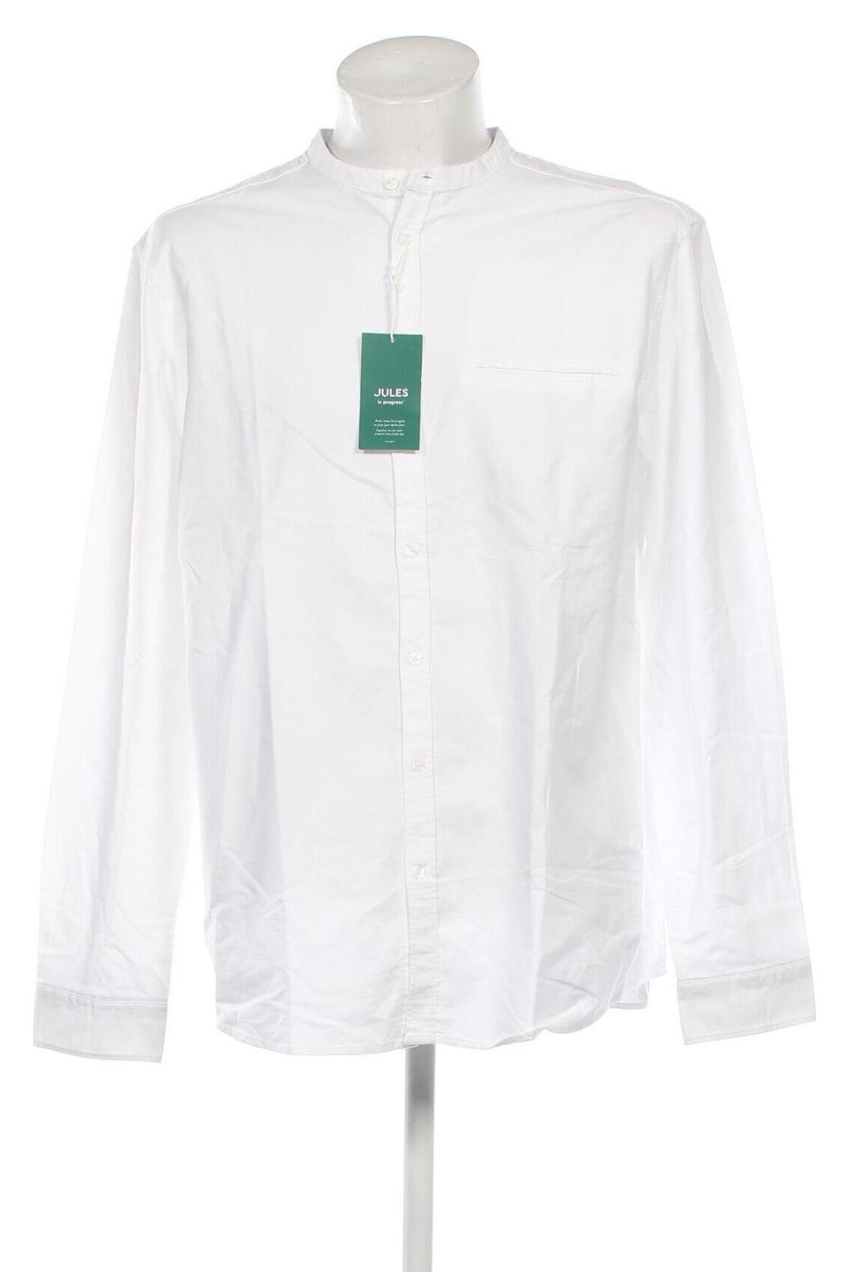 Ανδρικό πουκάμισο Jules, Μέγεθος XXL, Χρώμα Λευκό, Τιμή 23,71 €
