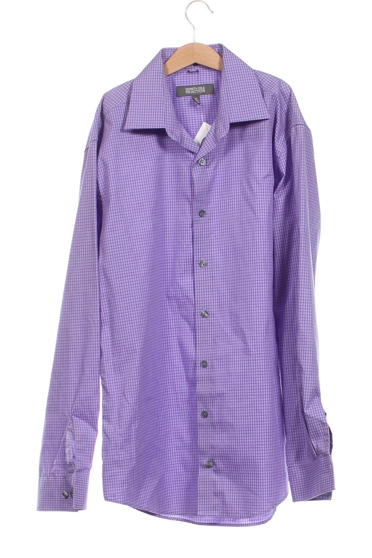 Ανδρικό πουκάμισο Kenneth Cole, Μέγεθος M, Χρώμα Βιολετί, Τιμή 5,51 €