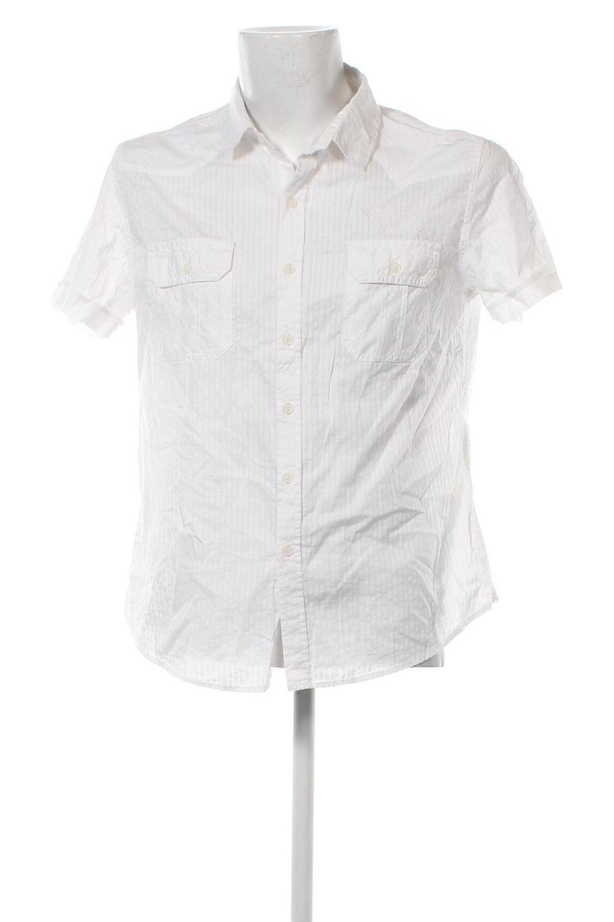 Ανδρικό πουκάμισο New Mentality, Μέγεθος XL, Χρώμα Λευκό, Τιμή 17,94 €