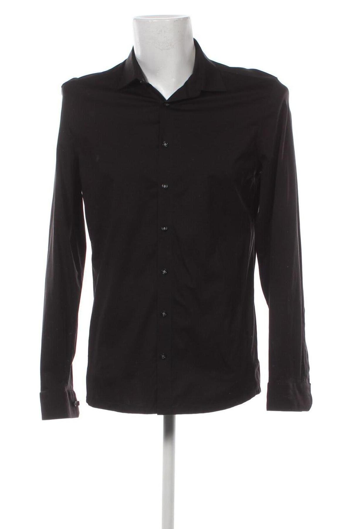 Ανδρικό πουκάμισο Olymp, Μέγεθος L, Χρώμα Μαύρο, Τιμή 49,45 €