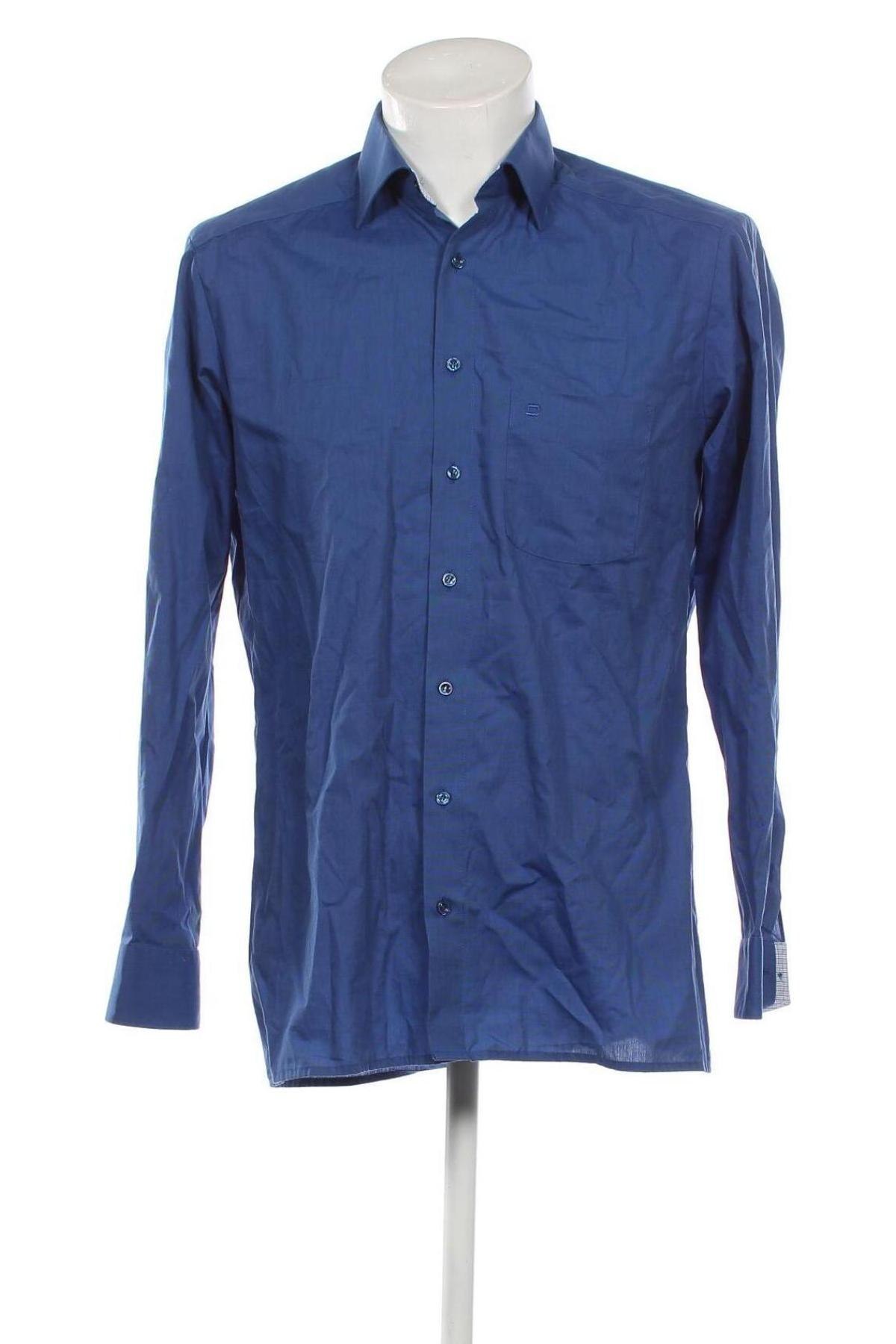 Мъжка риза Olymp, Размер M, Цвят Син, Цена 32,37 лв.