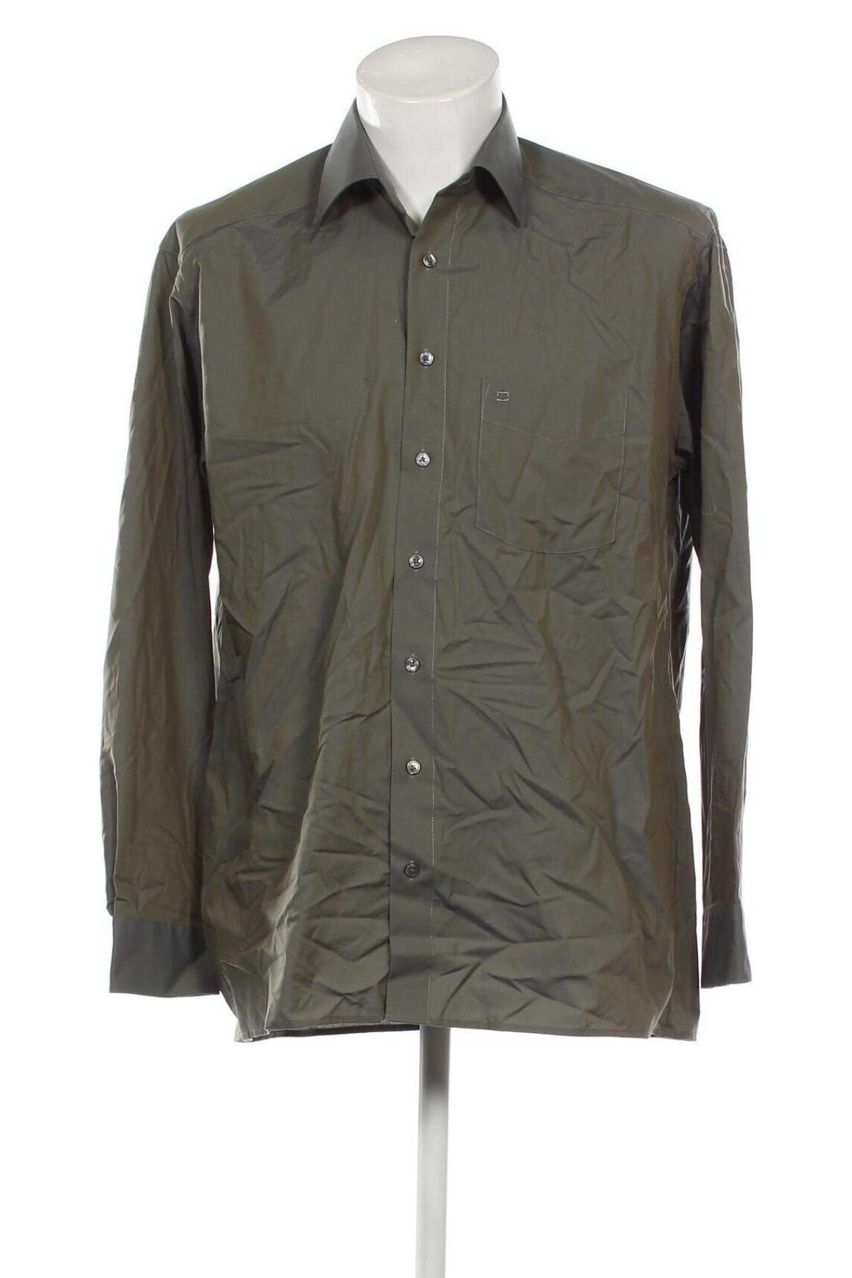 Ανδρικό πουκάμισο Olymp, Μέγεθος L, Χρώμα Πράσινο, Τιμή 18,33 €