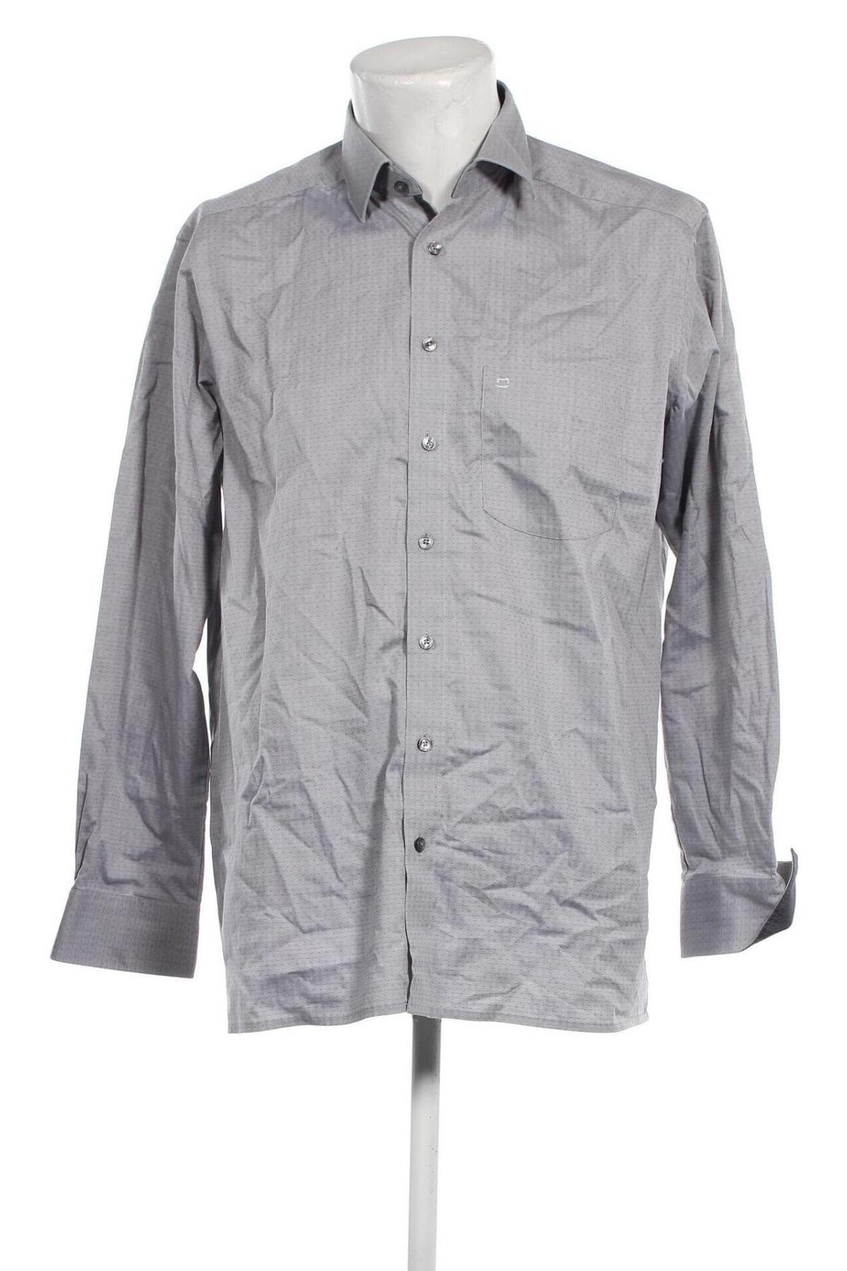 Мъжка риза Olymp, Размер L, Цвят Сив, Цена 34,32 лв.