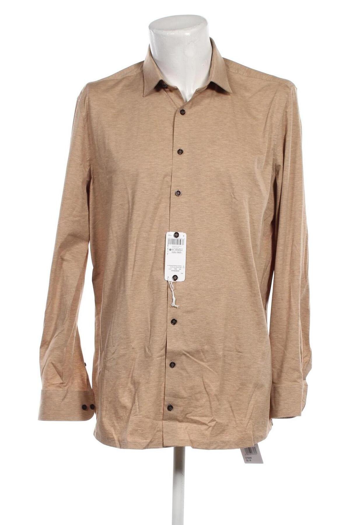 Ανδρικό πουκάμισο Olymp, Μέγεθος XXL, Χρώμα  Μπέζ, Τιμή 17,49 €