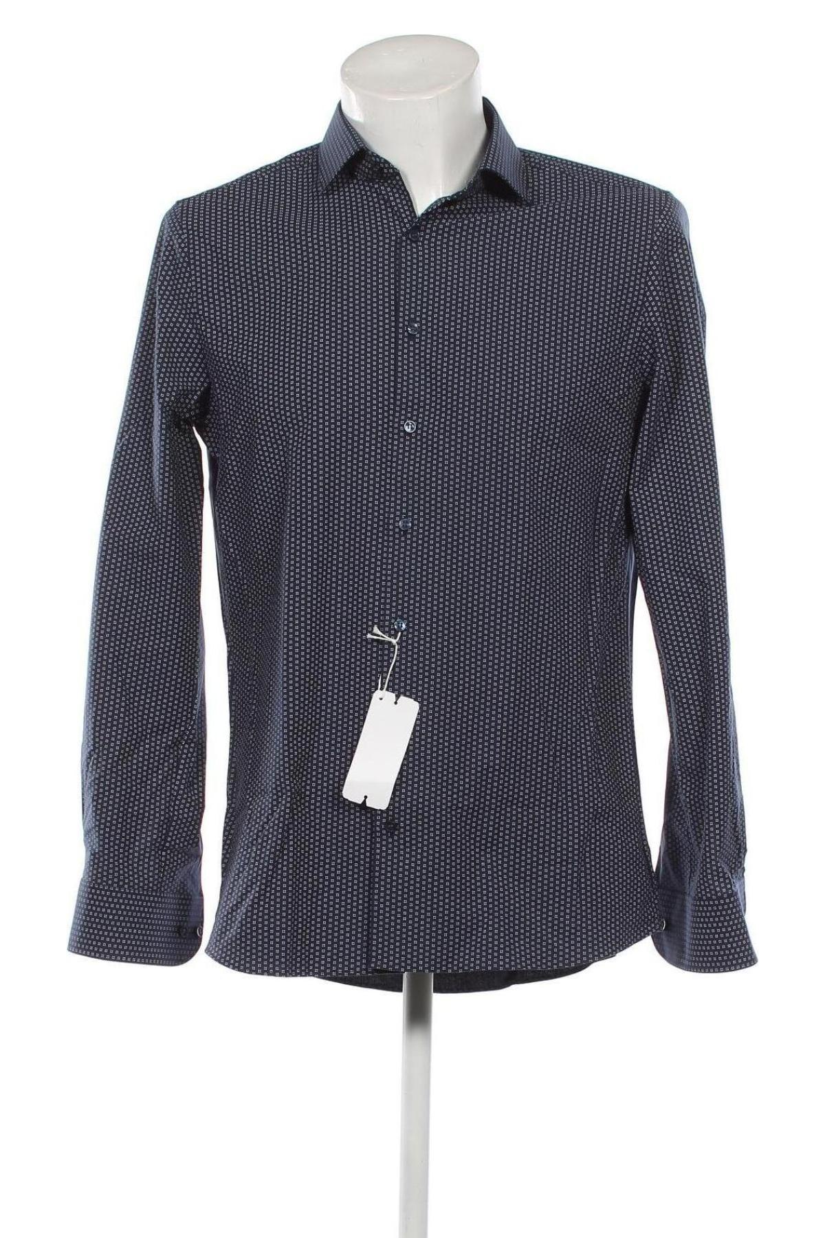 Ανδρικό πουκάμισο Olymp, Μέγεθος L, Χρώμα Μπλέ, Τιμή 20,51 €