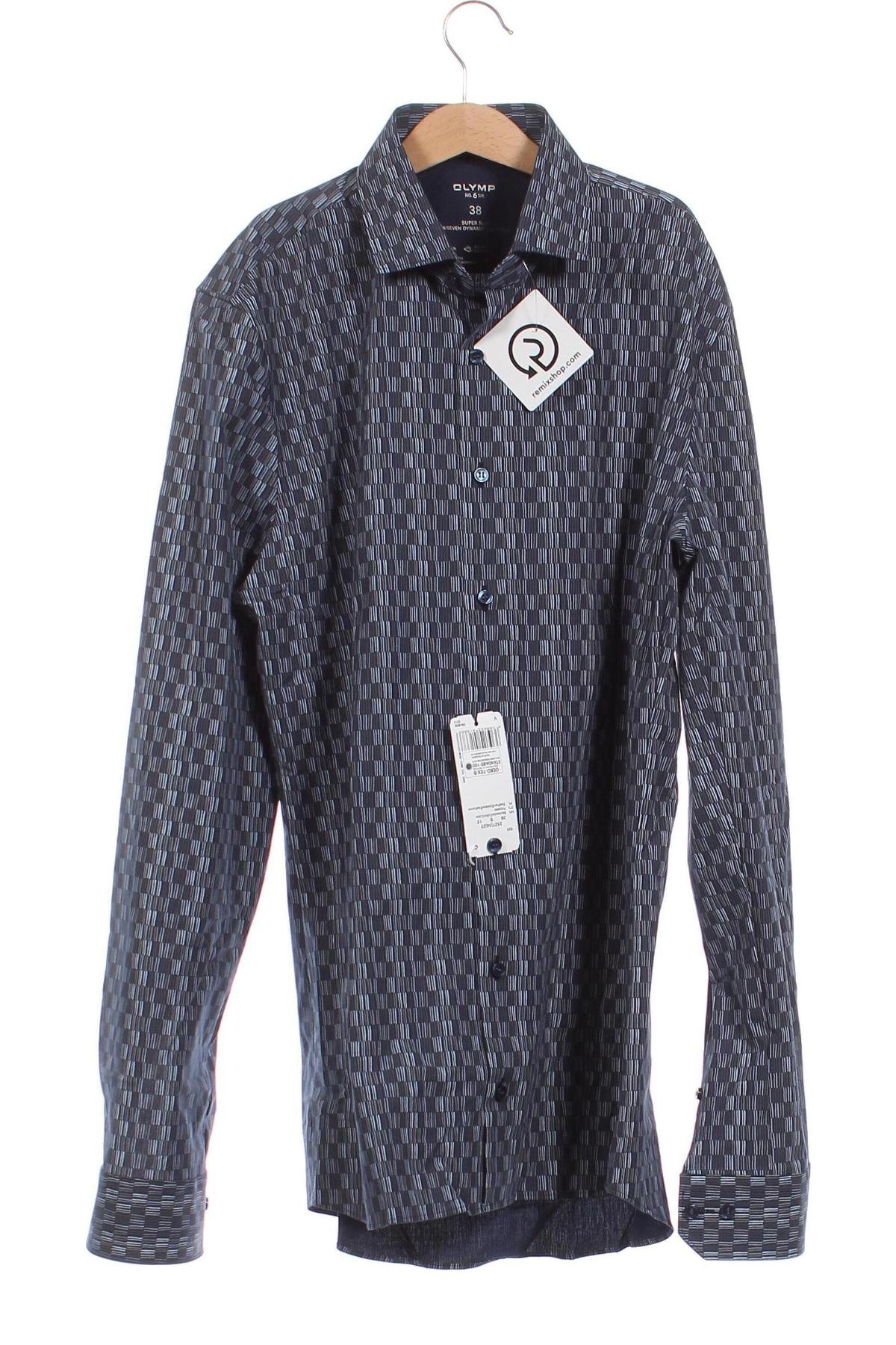 Ανδρικό πουκάμισο Olymp, Μέγεθος S, Χρώμα Μπλέ, Τιμή 9,05 €