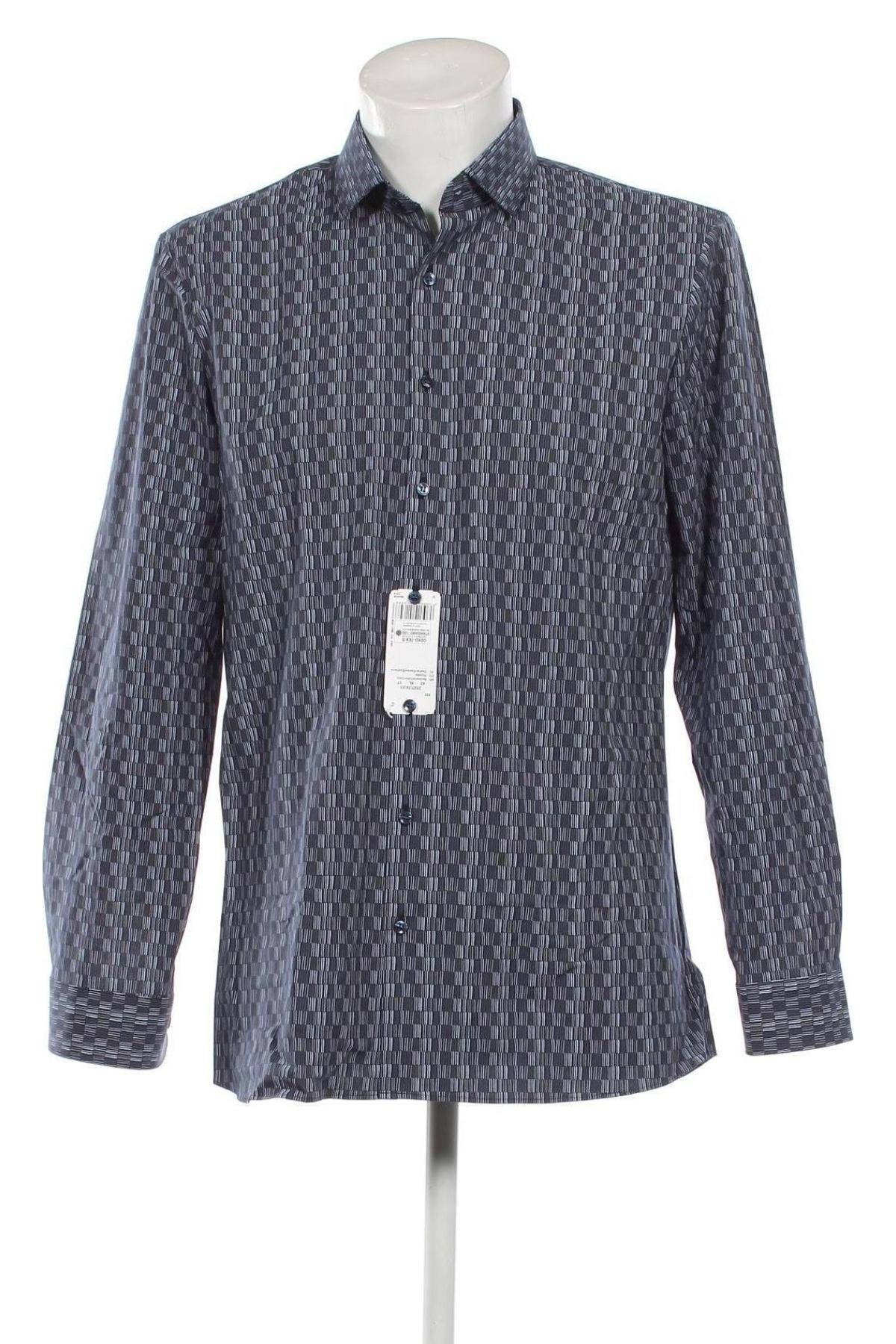 Ανδρικό πουκάμισο Olymp, Μέγεθος XL, Χρώμα Μπλέ, Τιμή 20,51 €