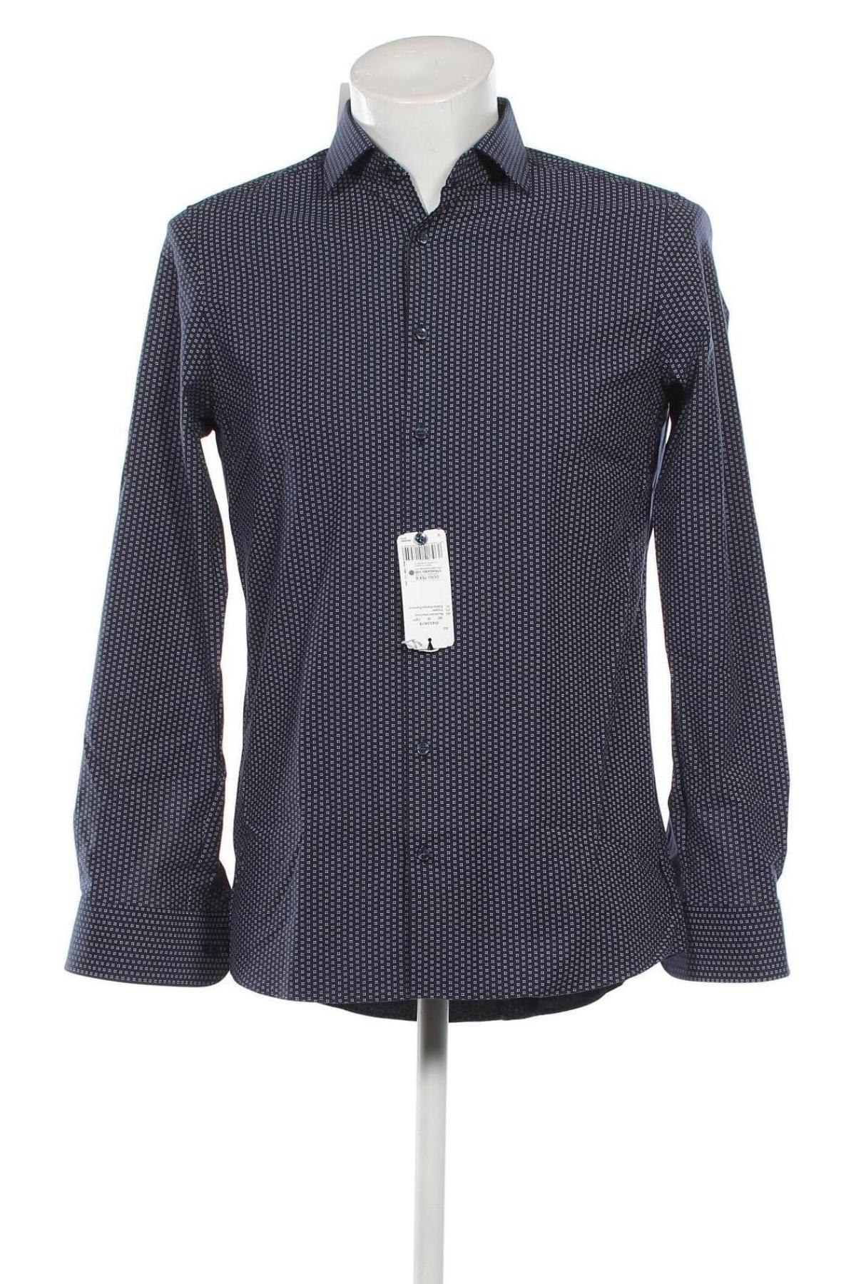 Ανδρικό πουκάμισο Olymp, Μέγεθος M, Χρώμα Μπλέ, Τιμή 20,51 €