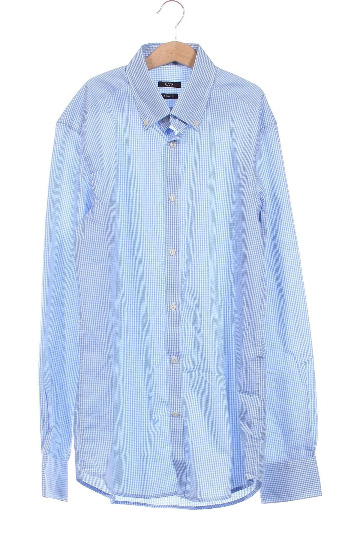 Herrenhemd Oviesse, Größe M, Farbe Blau, Preis 8,06 €