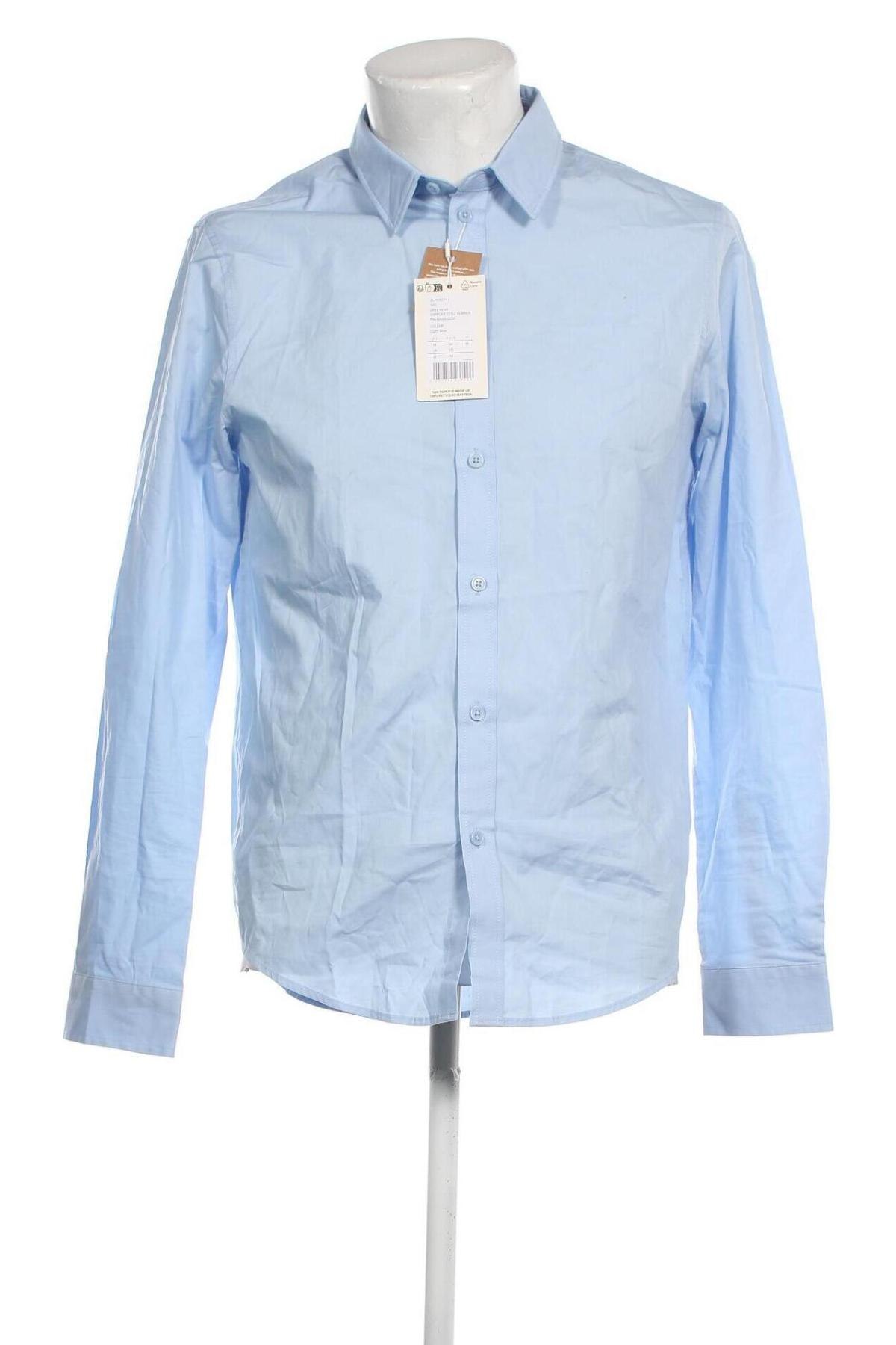 Ανδρικό πουκάμισο Pier One, Μέγεθος M, Χρώμα Μπλέ, Τιμή 14,23 €