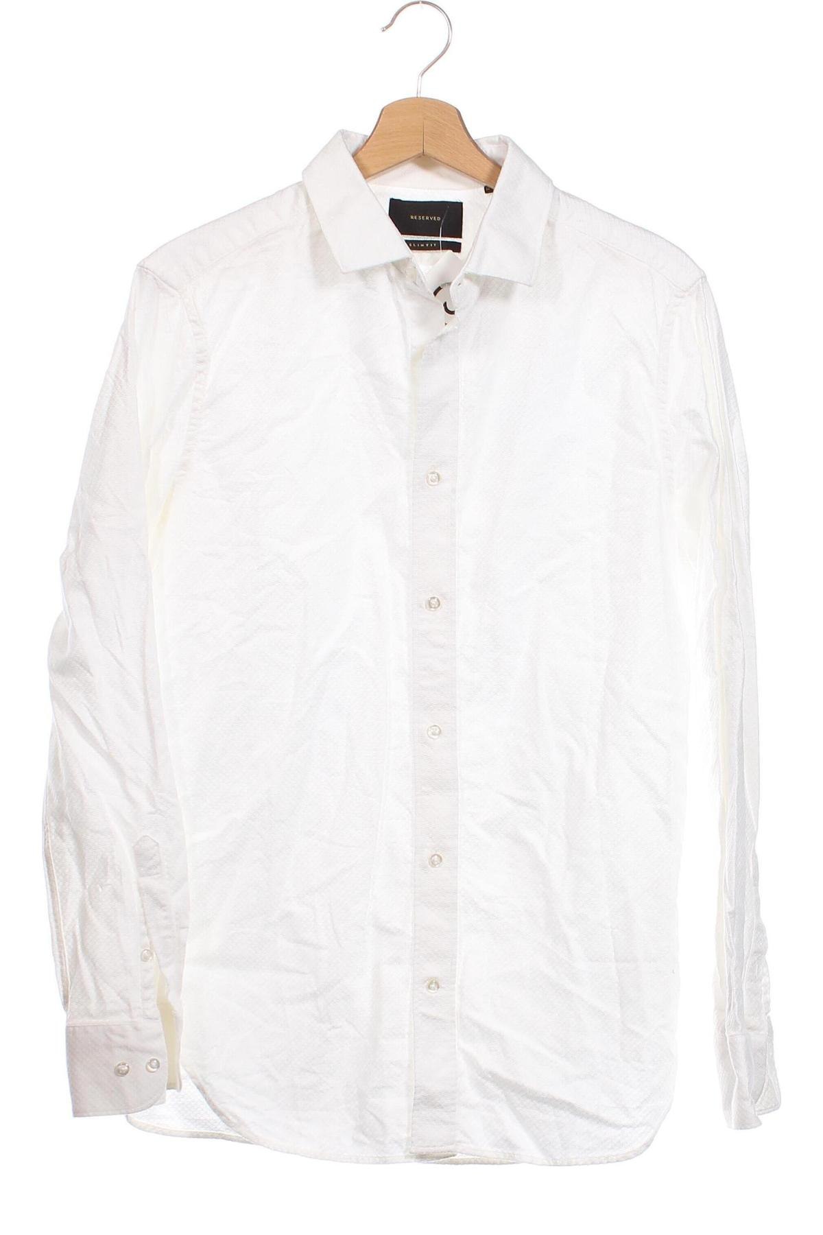 Herrenhemd Reserved, Größe L, Farbe Weiß, Preis 20,18 €