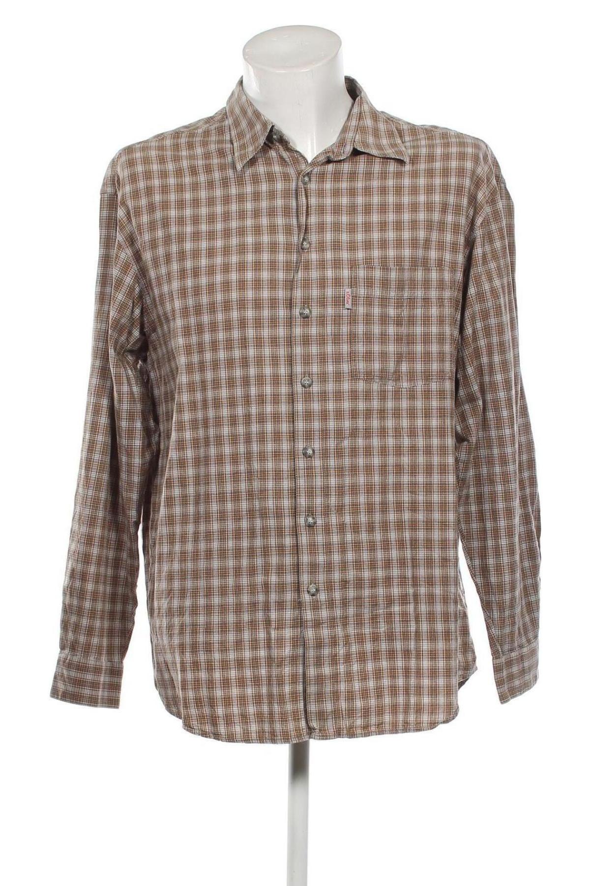 Ανδρικό πουκάμισο S.Oliver, Μέγεθος XL, Χρώμα Πολύχρωμο, Τιμή 5,00 €