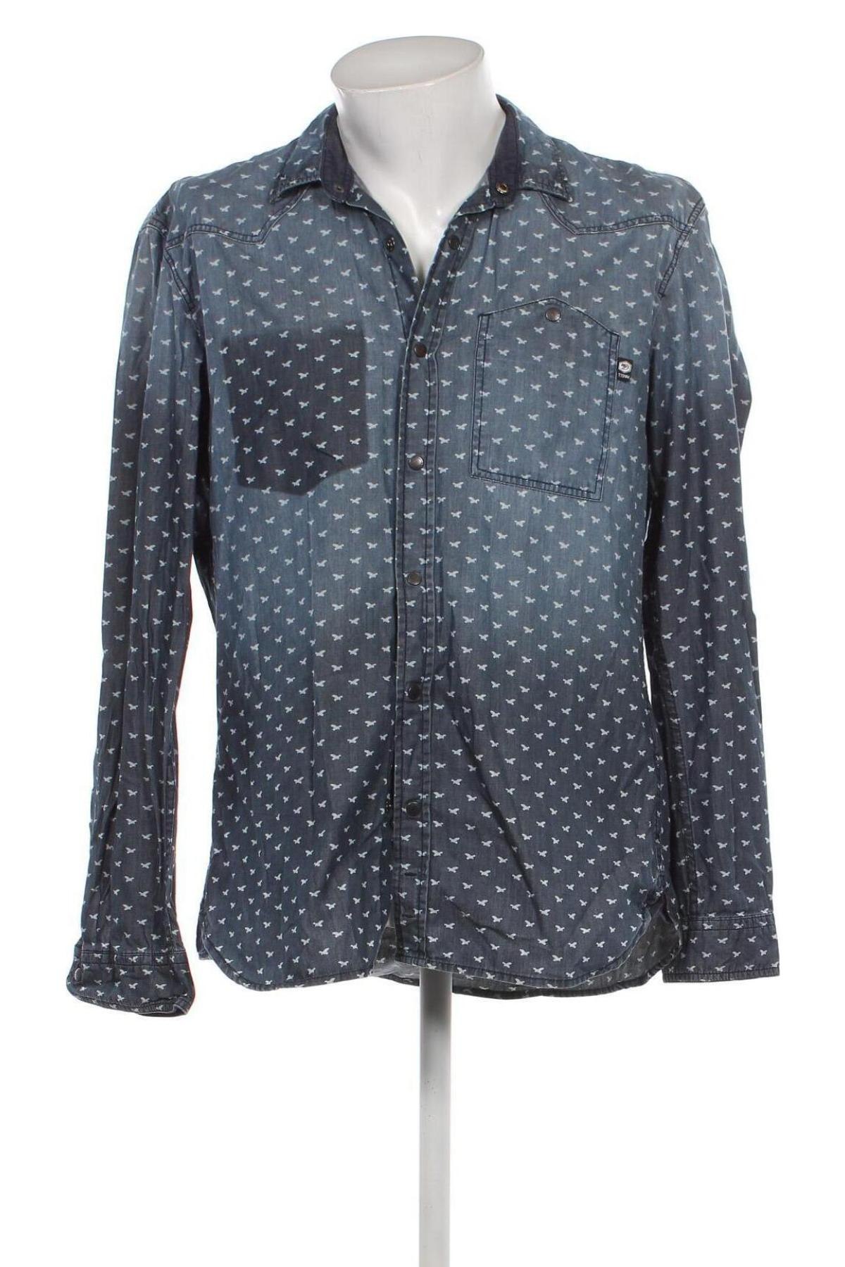 Ανδρικό πουκάμισο Tom Tailor, Μέγεθος XL, Χρώμα Μπλέ, Τιμή 12,28 €