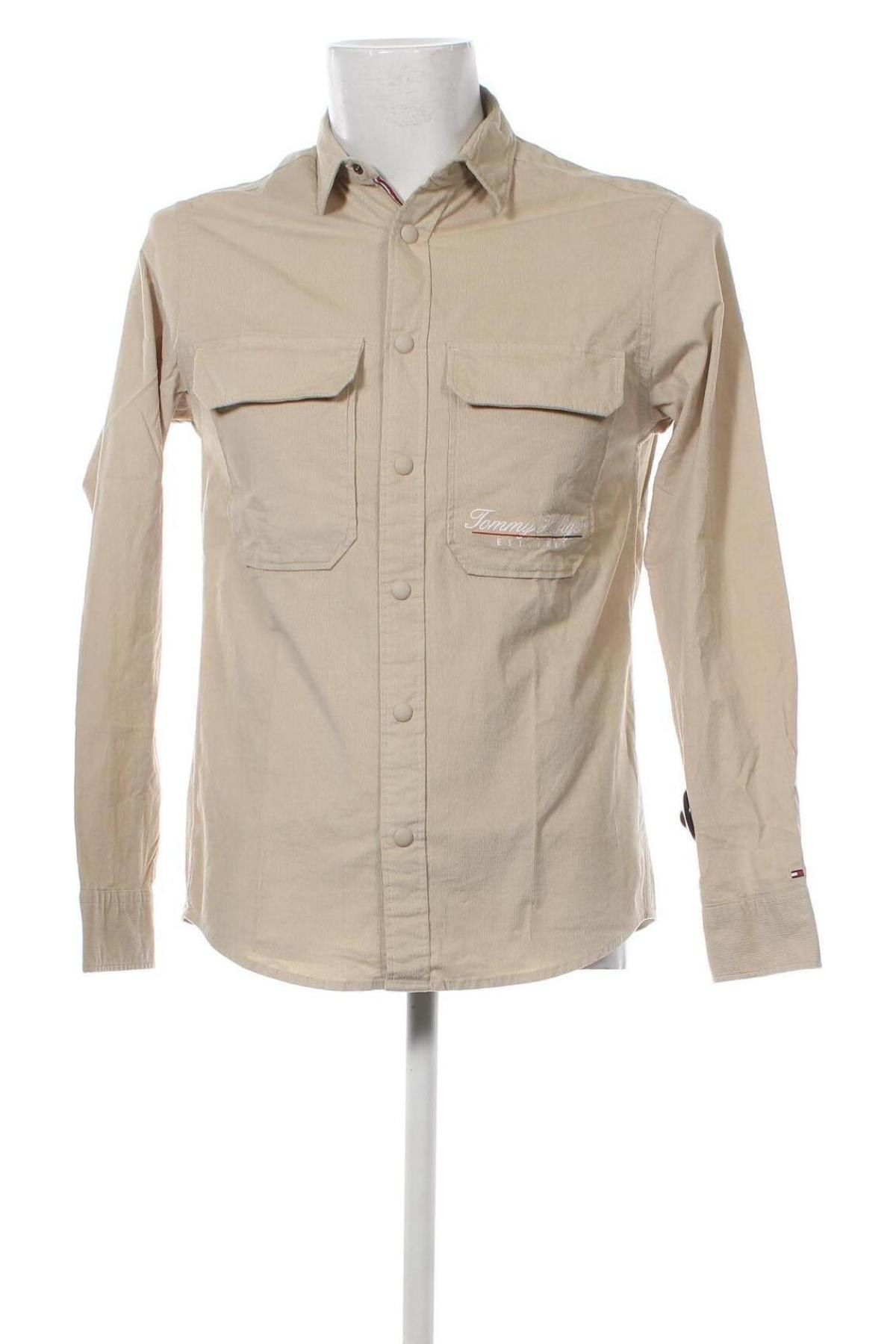 Мъжка риза Tommy Hilfiger, Размер XS, Цвят Бежов, Цена 40,50 лв.
