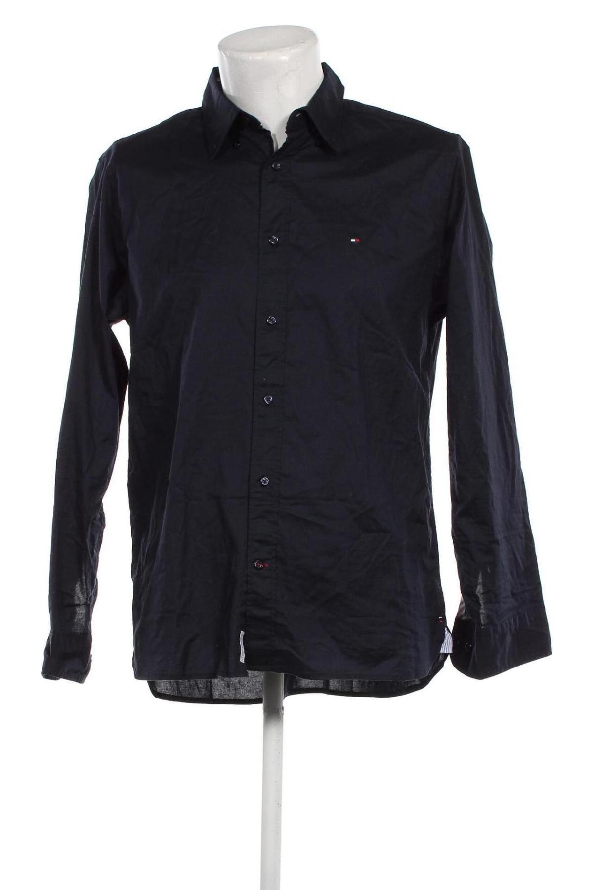 Мъжка риза Tommy Hilfiger, Размер L, Цвят Син, Цена 145,50 лв.