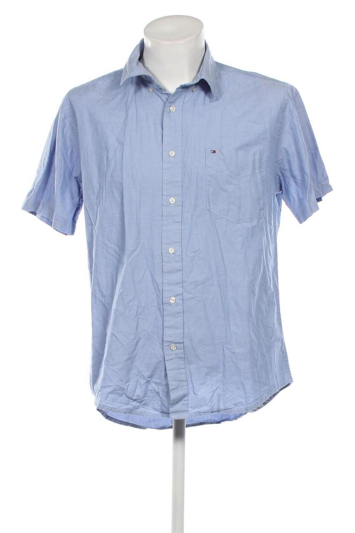 Мъжка риза Tommy Hilfiger, Размер L, Цвят Син, Цена 140,00 лв.
