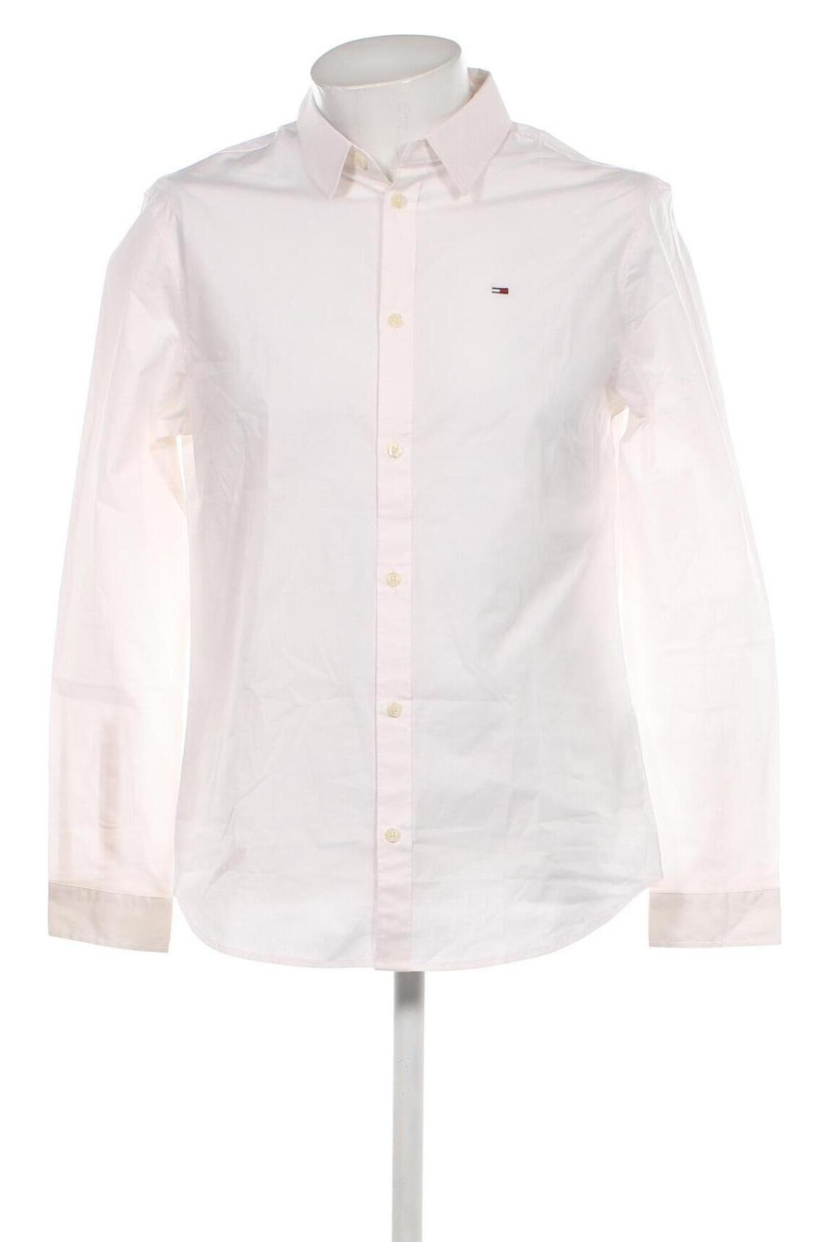 Ανδρικό πουκάμισο Tommy Jeans, Μέγεθος L, Χρώμα Εκρού, Τιμή 75,00 €