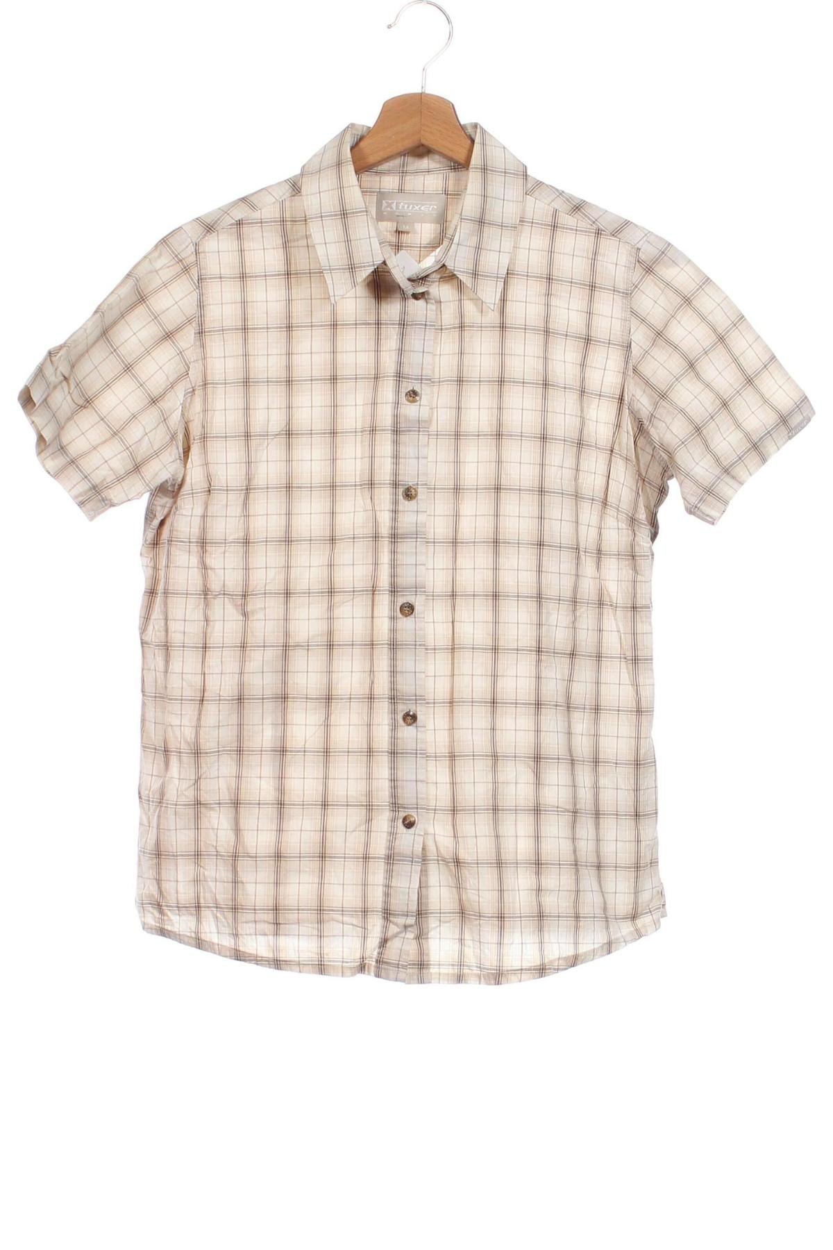 Ανδρικό πουκάμισο Tuxer, Μέγεθος M, Χρώμα  Μπέζ, Τιμή 7,78 €