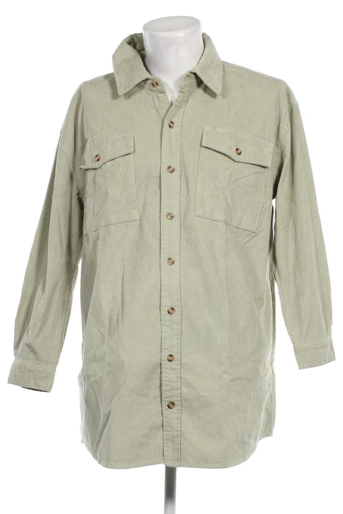 Ανδρικό πουκάμισο Urban Classics, Μέγεθος M, Χρώμα Πράσινο, Τιμή 9,46 €