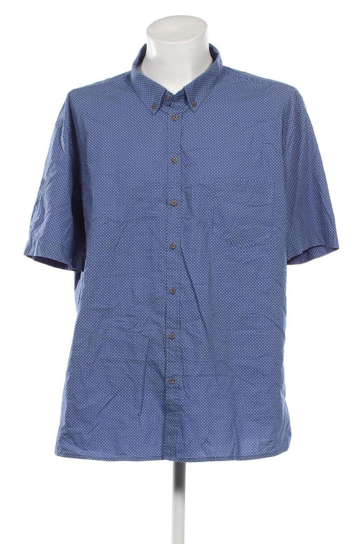 Ανδρικό πουκάμισο VRS, Μέγεθος 5XL, Χρώμα Μπλέ, Τιμή 17,40 €