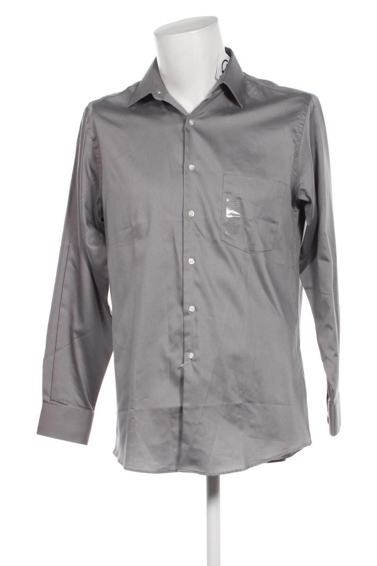Ανδρικό πουκάμισο Van Heusen, Μέγεθος M, Χρώμα Γκρί, Τιμή 5,20 €