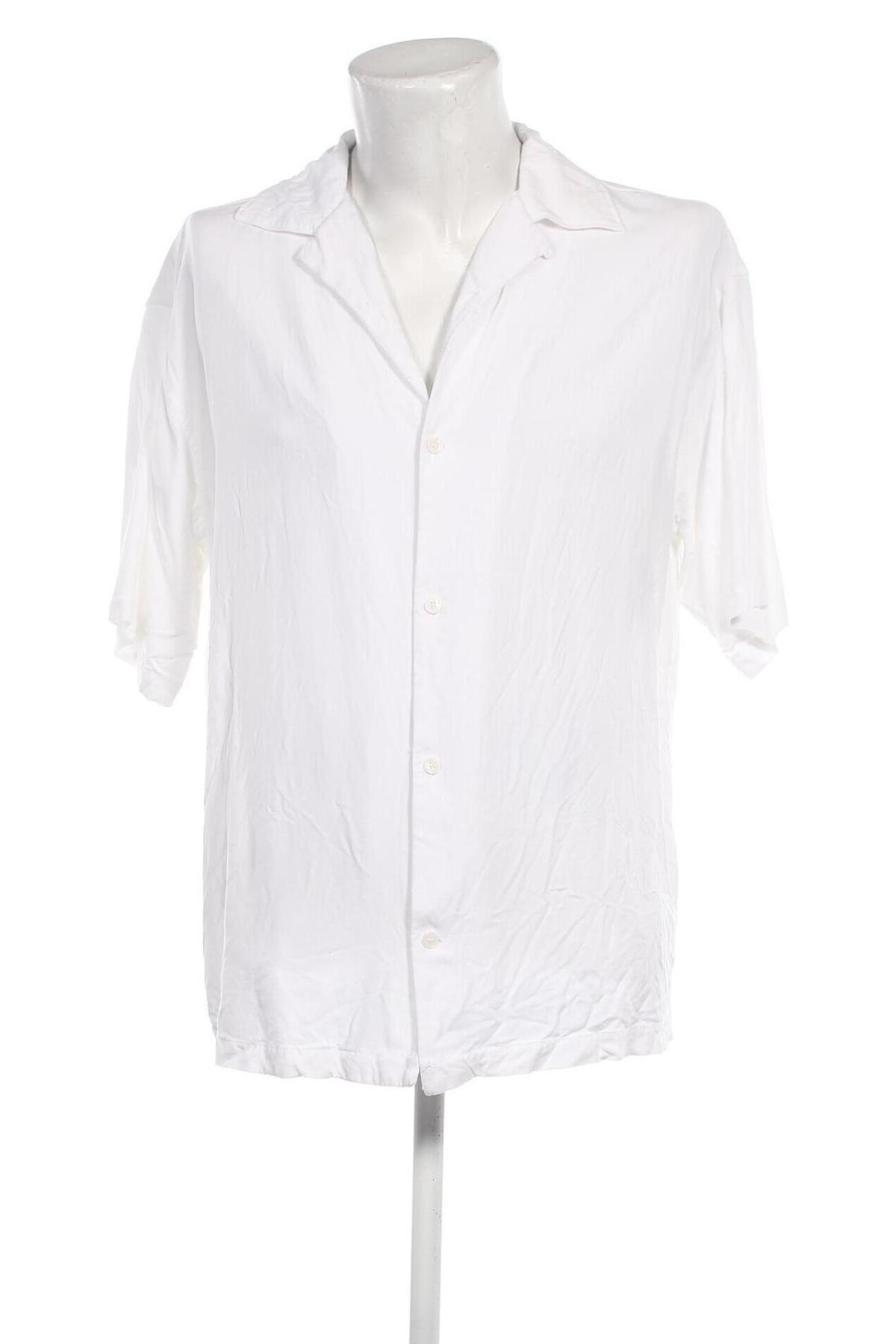 Мъжка риза Weekday, Размер S, Цвят Бял, Цена 63,00 лв.