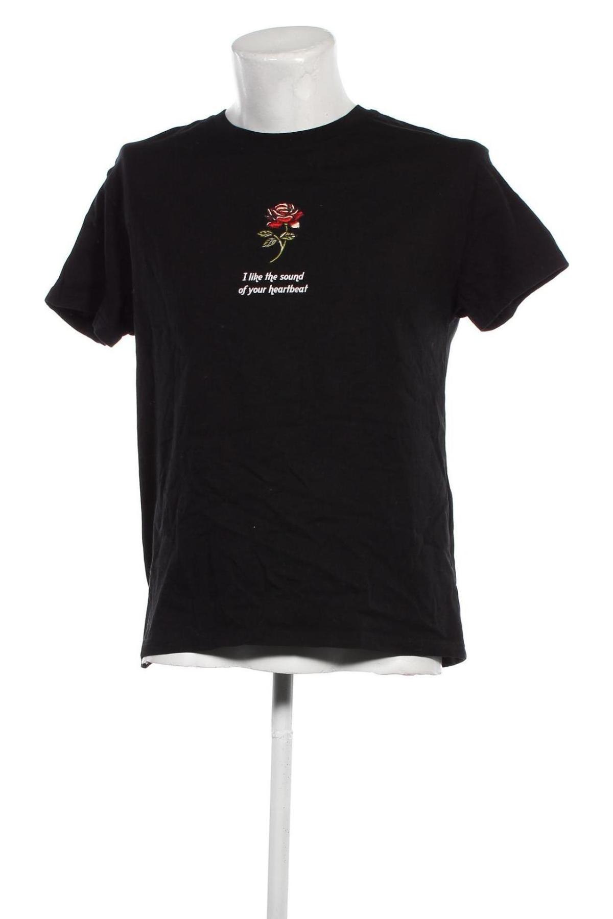 Herren T-Shirt Bershka, Größe L, Farbe Schwarz, Preis 9,05 €