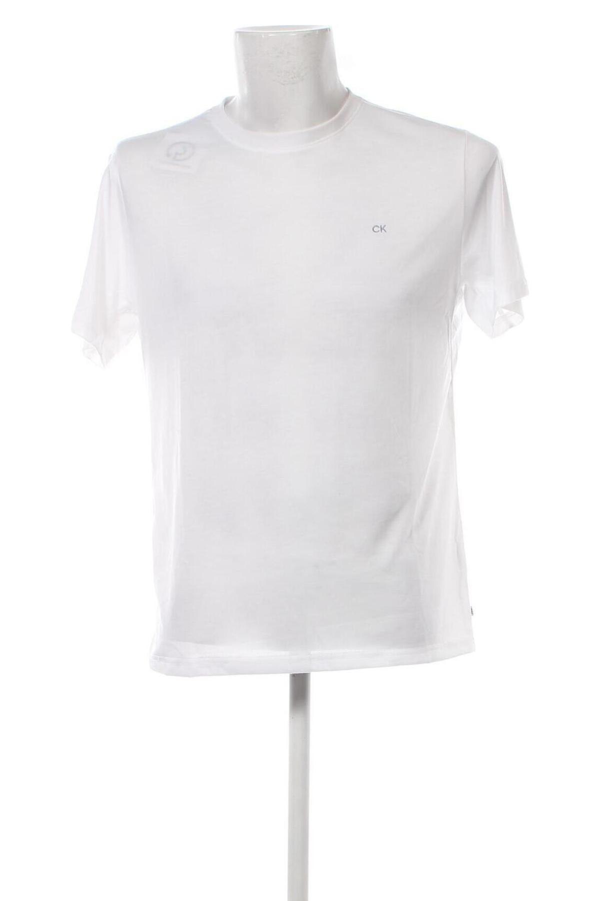 Herren T-Shirt Calvin Klein, Größe L, Farbe Weiß, Preis € 27,84