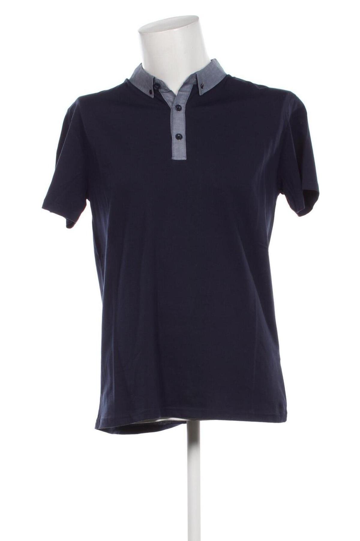 Herren T-Shirt Cashmere Company, Größe L, Farbe Blau, Preis € 27,69