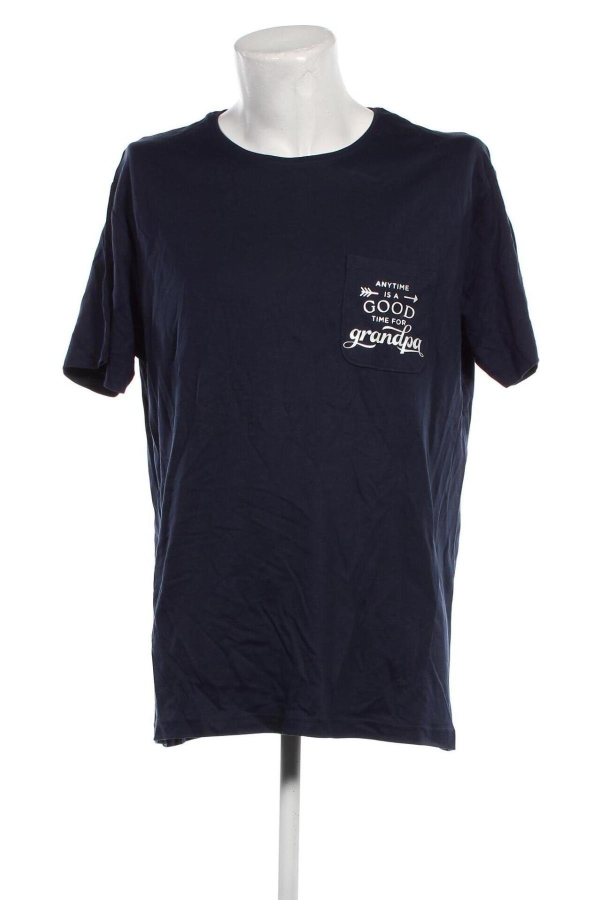 Ανδρικό t-shirt Dressmann, Μέγεθος XXL, Χρώμα Μπλέ, Τιμή 17,40 €