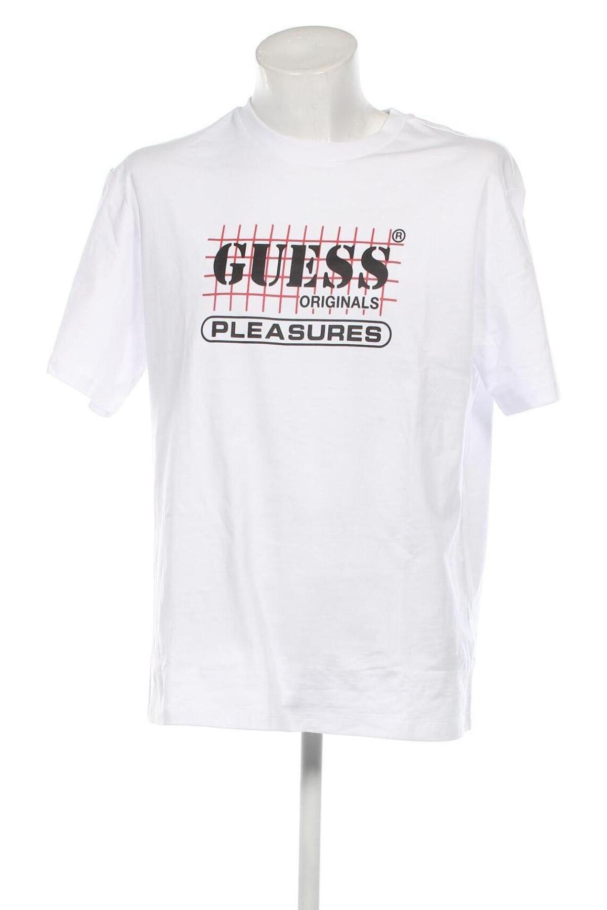 Herren T-Shirt Guess, Größe L, Farbe Weiß, Preis € 35,05