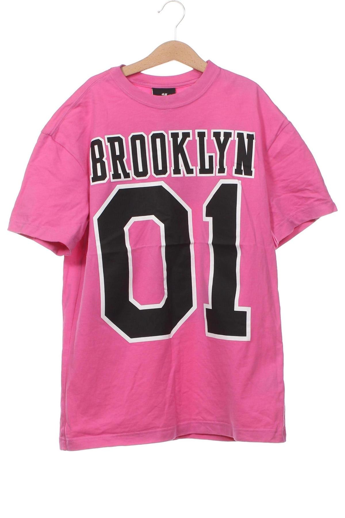 Мъжка тениска H&M, Размер XS, Цвят Розов, Цена 13,00 лв.