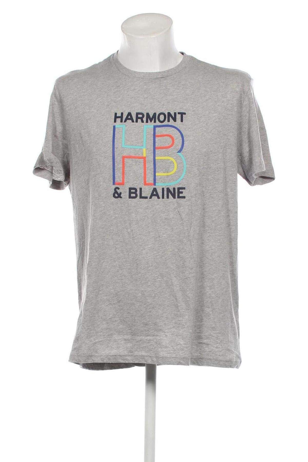 Мъжка тениска Harmont & Blaine, Размер XL, Цвят Сив, Цена 68,00 лв.