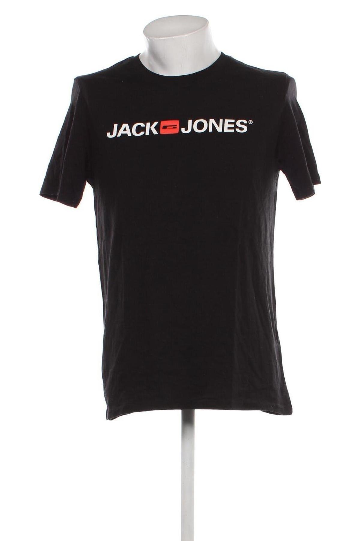 Мъжка тениска Jack & Jones, Размер XL, Цвят Черен, Цена 10,00 лв.