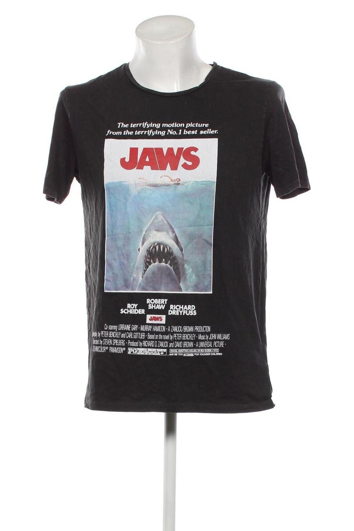 Pánske tričko  Jaws, Veľkosť XXL, Farba Sivá, Cena  13,04 €