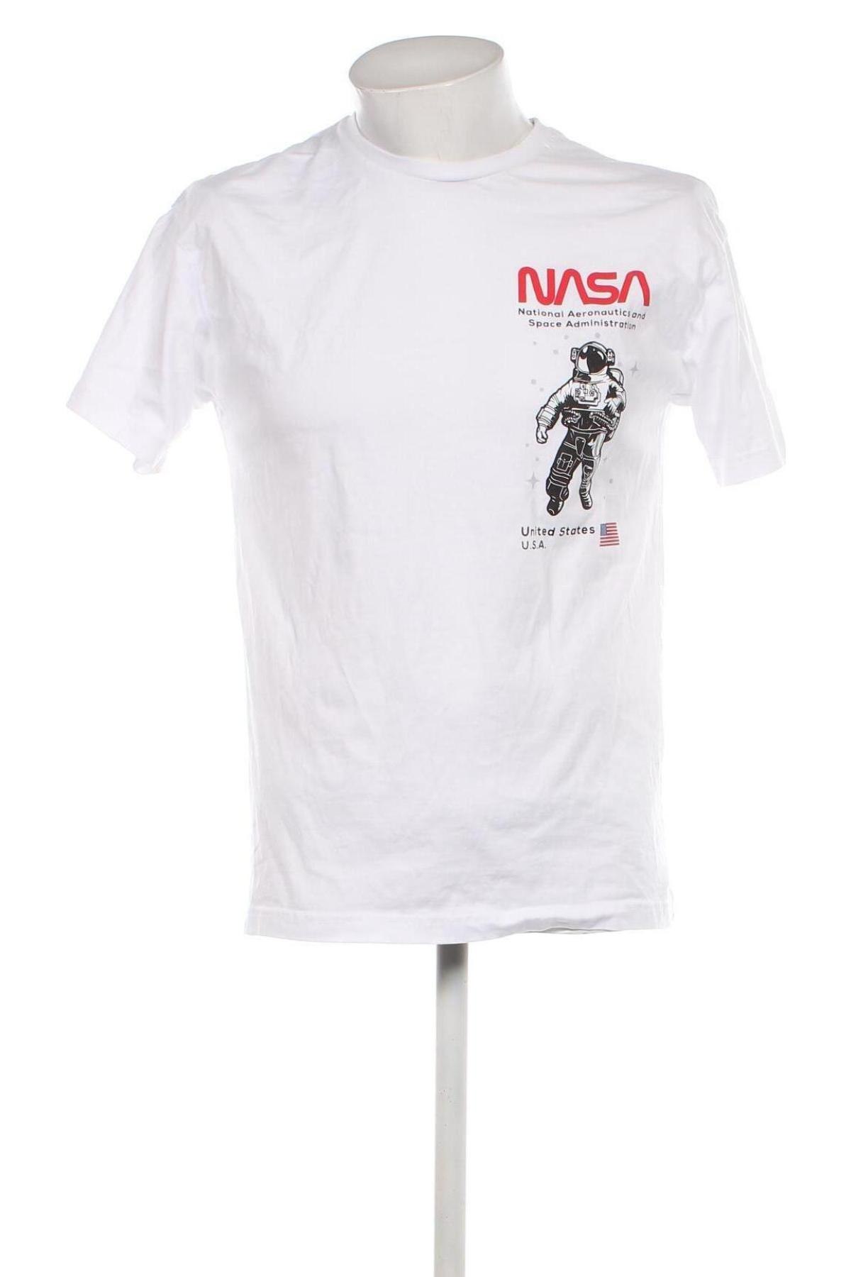 Męski T-shirt NASA, Rozmiar M, Kolor Biały, Cena 77,30 zł