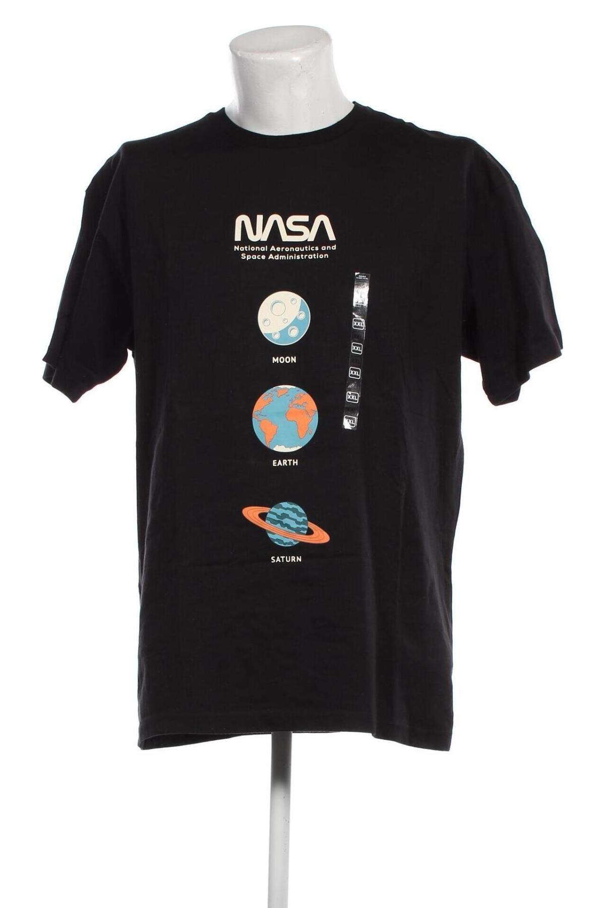 Herren T-Shirt NASA, Größe XXL, Farbe Schwarz, Preis 14,95 €