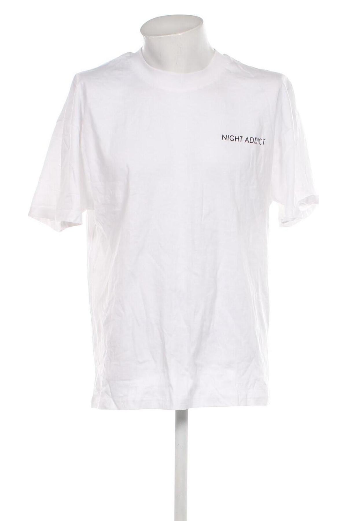 Ανδρικό t-shirt NIGHT ADDICT, Μέγεθος M, Χρώμα Λευκό, Τιμή 14,53 €