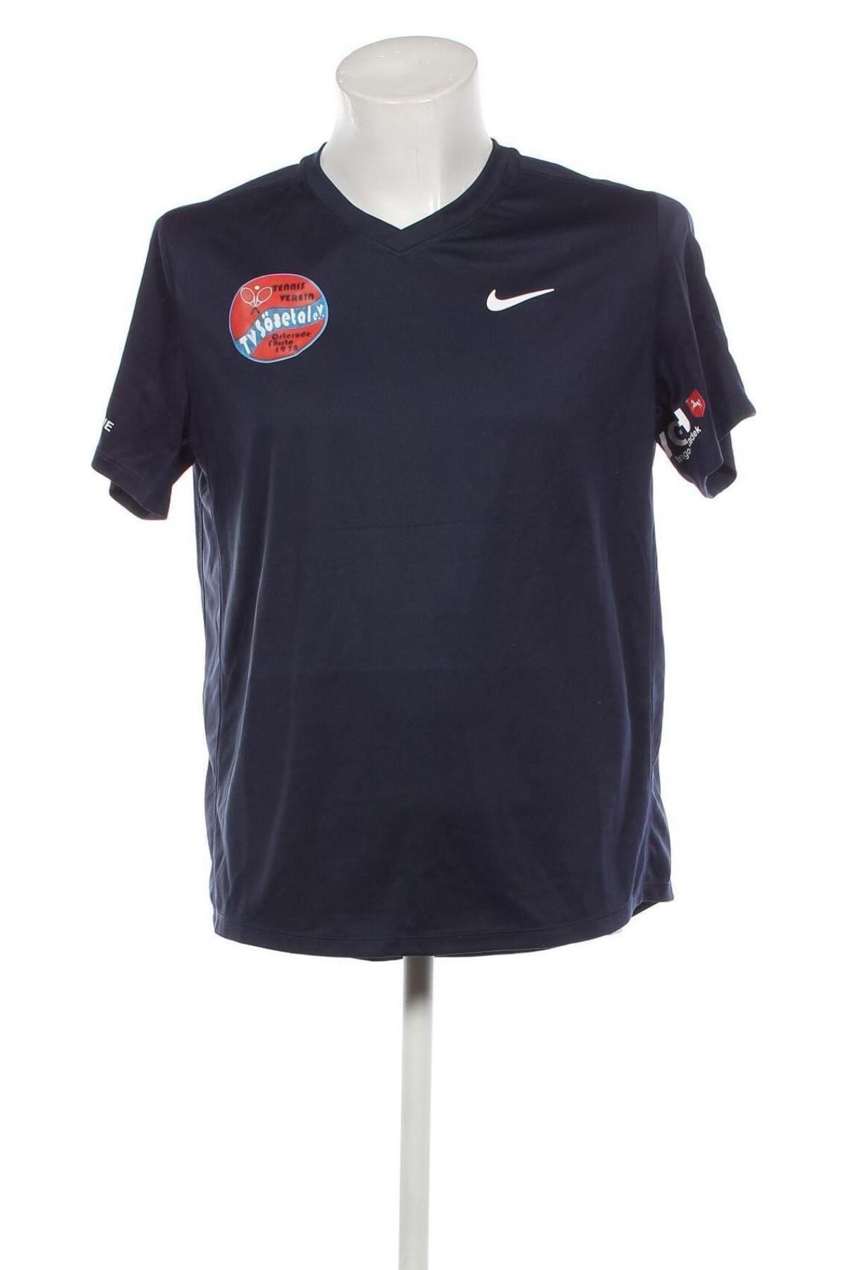 Ανδρικό t-shirt Nike, Μέγεθος L, Χρώμα Μπλέ, Τιμή 12,37 €
