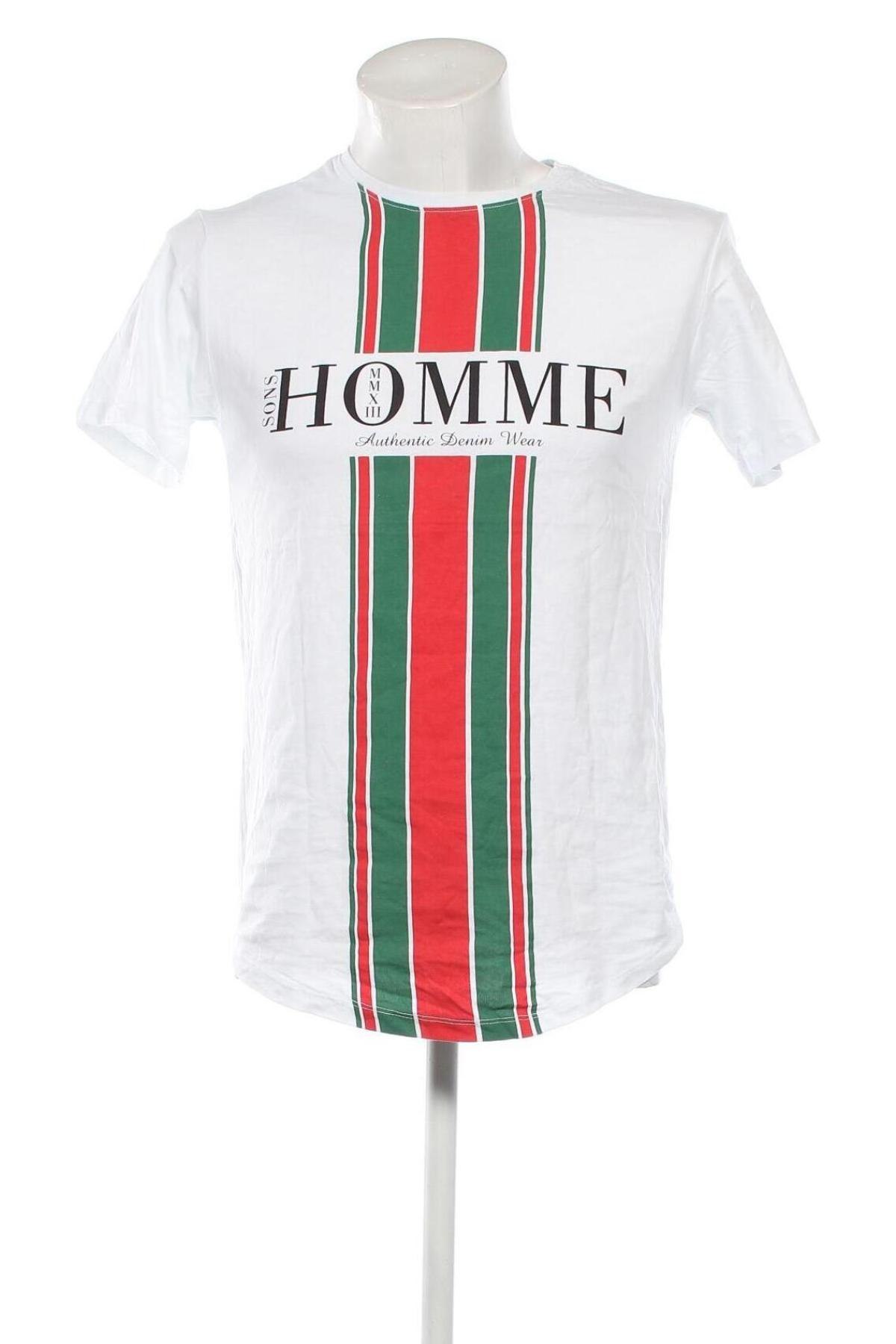 Herren T-Shirt Only & Sons, Größe S, Farbe Weiß, Preis € 9,05