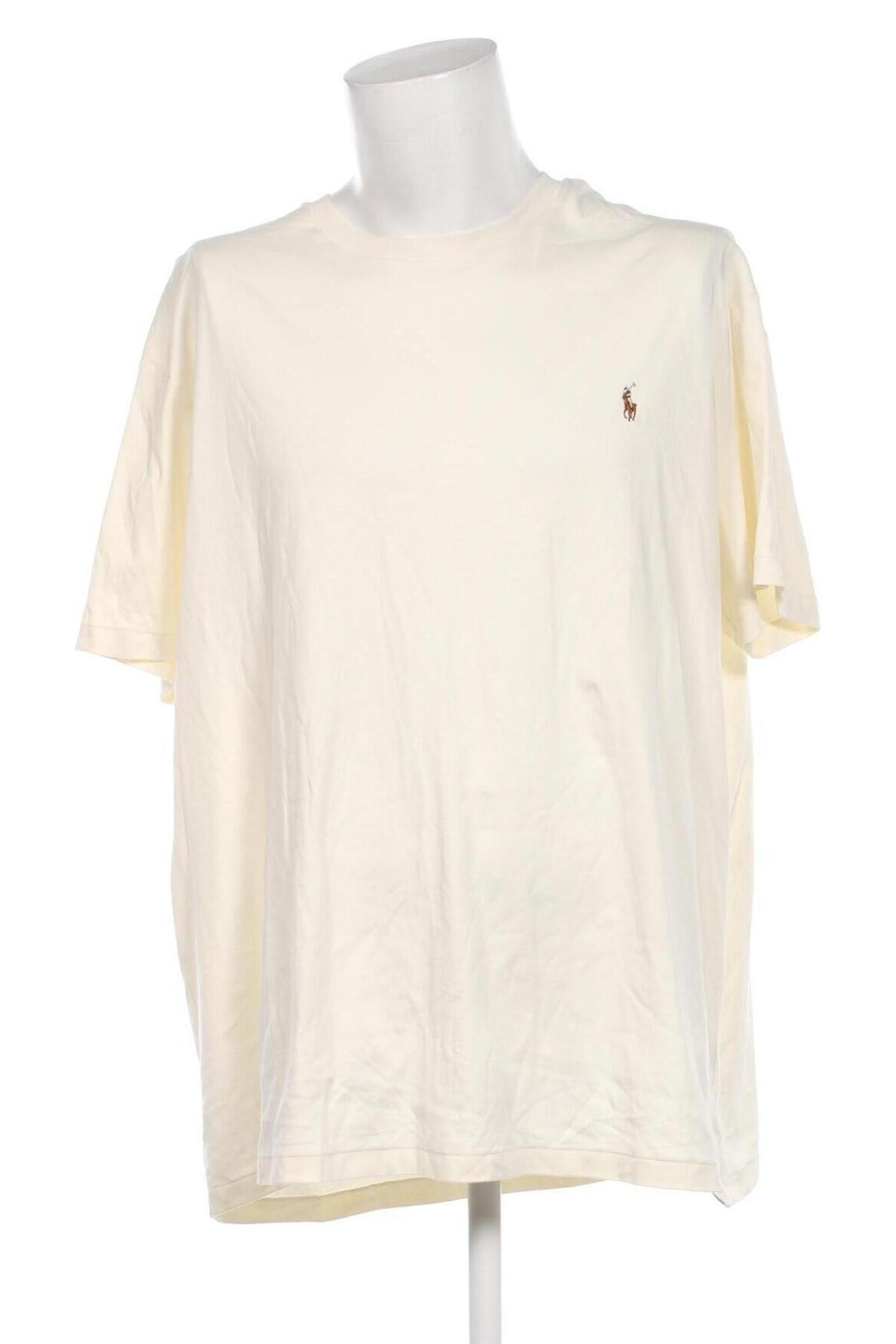 Ανδρικό t-shirt Polo By Ralph Lauren, Μέγεθος XXL, Χρώμα Εκρού, Τιμή 68,00 €