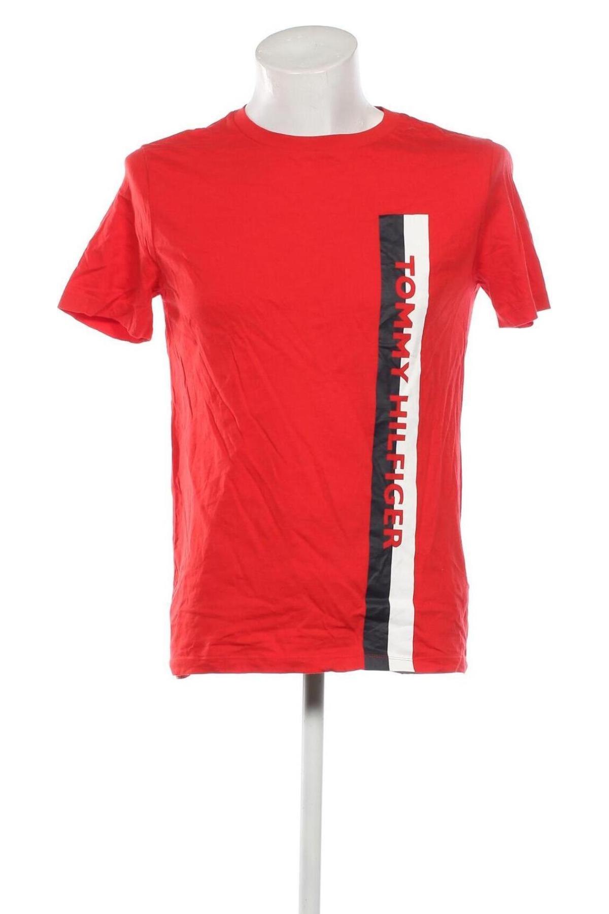 Мъжка тениска Tommy Hilfiger, Размер S, Цвят Червен, Цена 24,00 лв.
