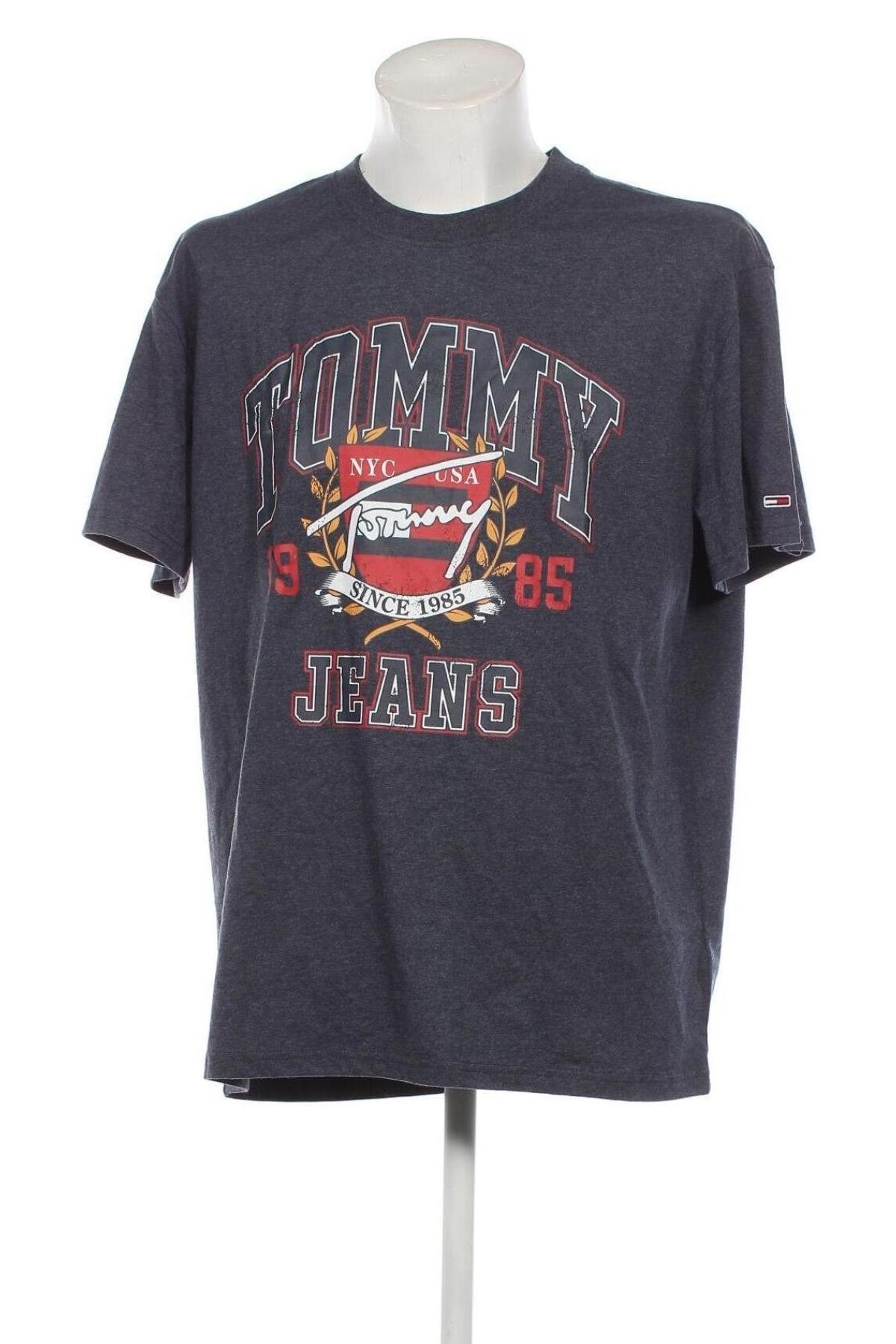 Мъжка тениска Tommy Jeans, Размер XXL, Цвят Син, Цена 68,00 лв.